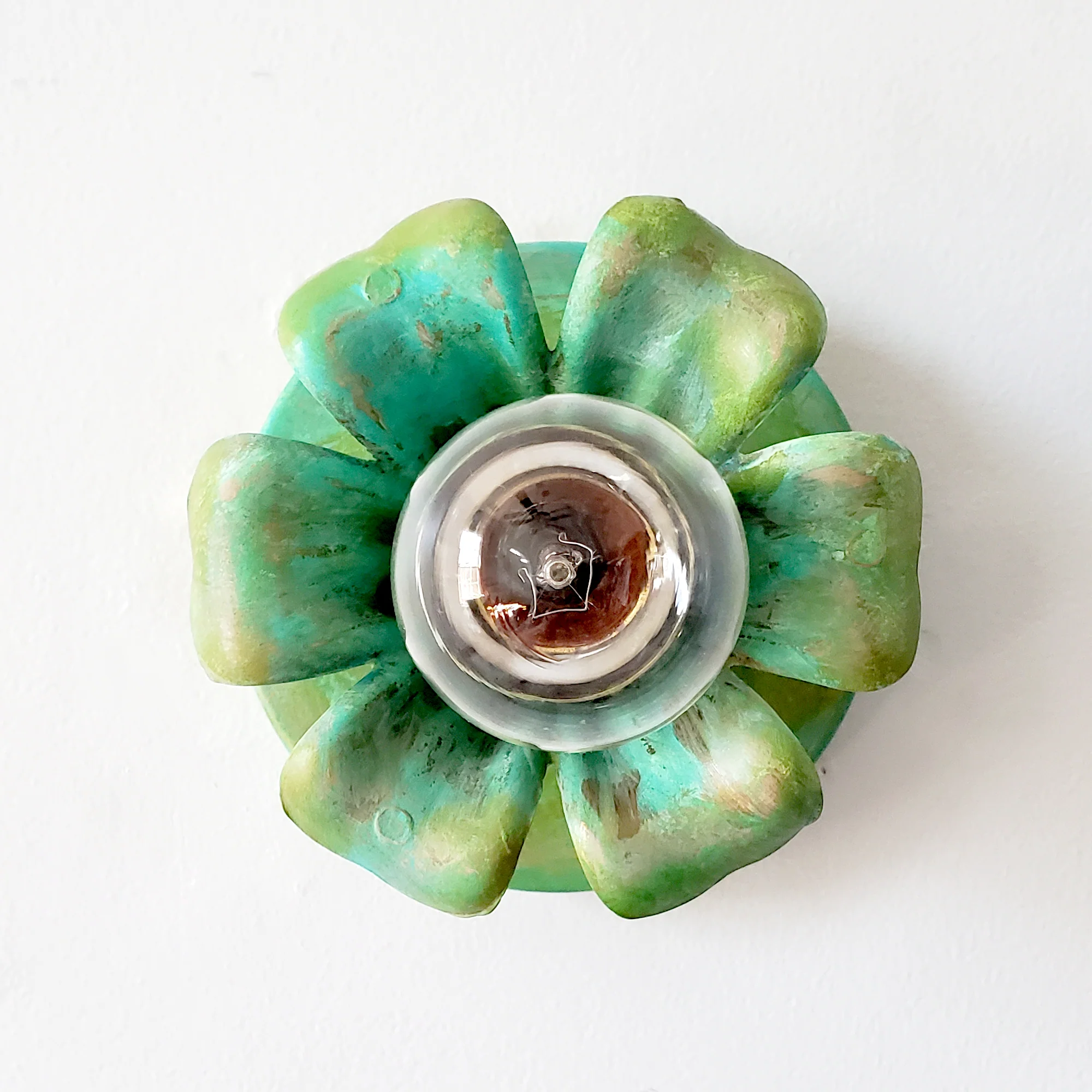 Aged Green Octavia Sconce or Flushmount - Image 5