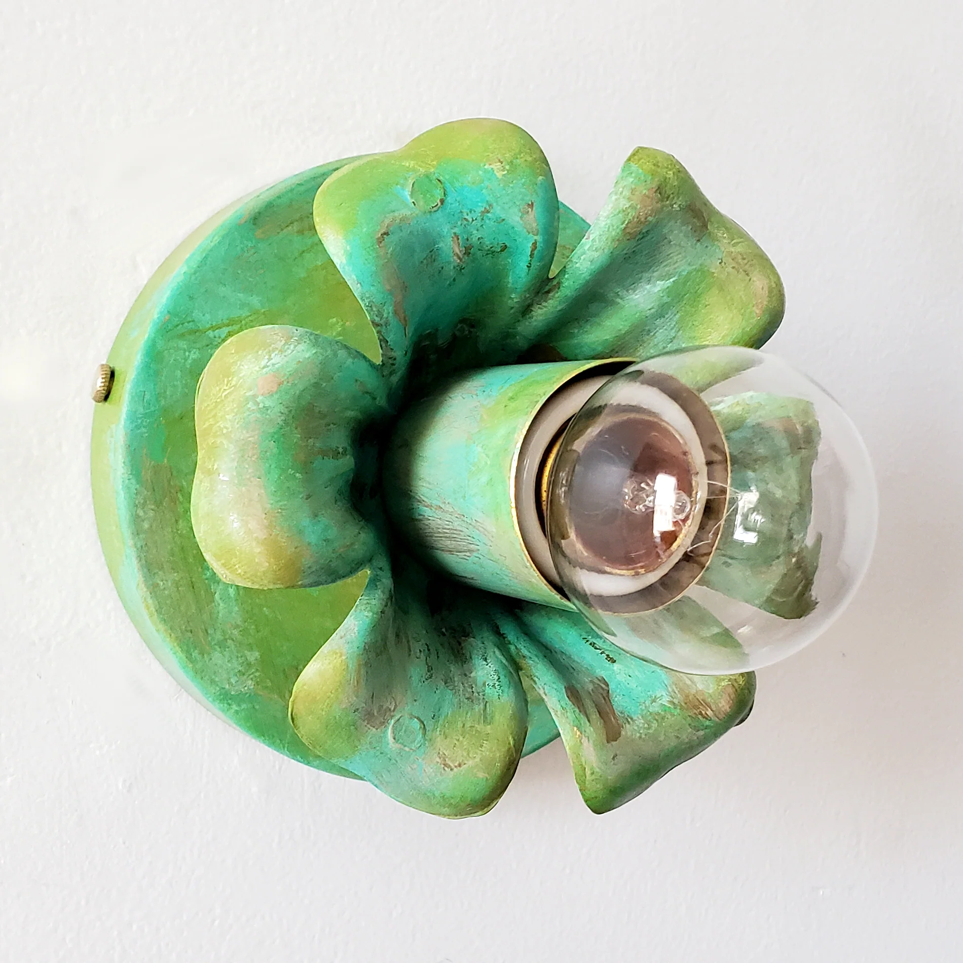 Aged Green Octavia Sconce or Flushmount - Image 6
