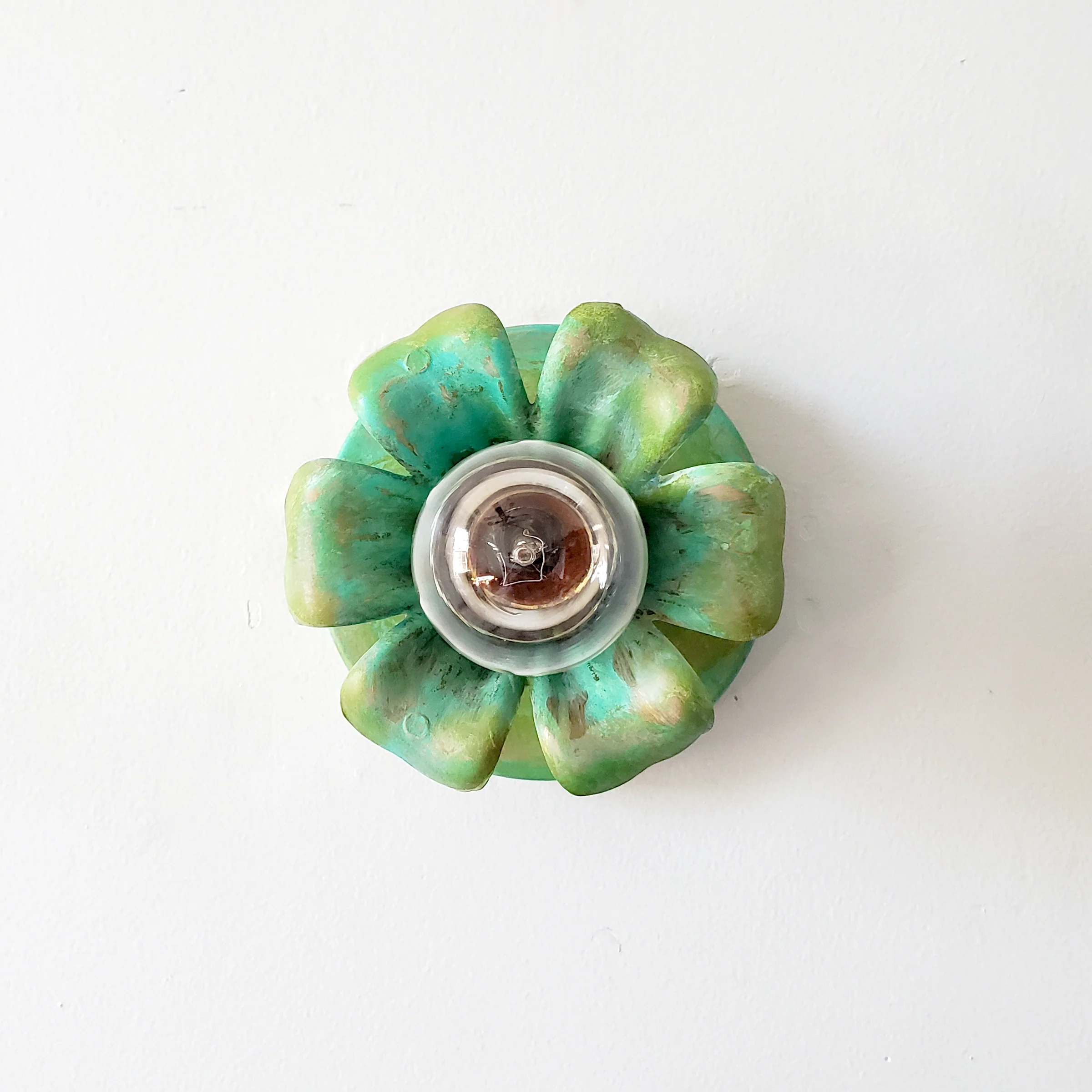 Aged Green Octavia Sconce or Flushmount - Image 8