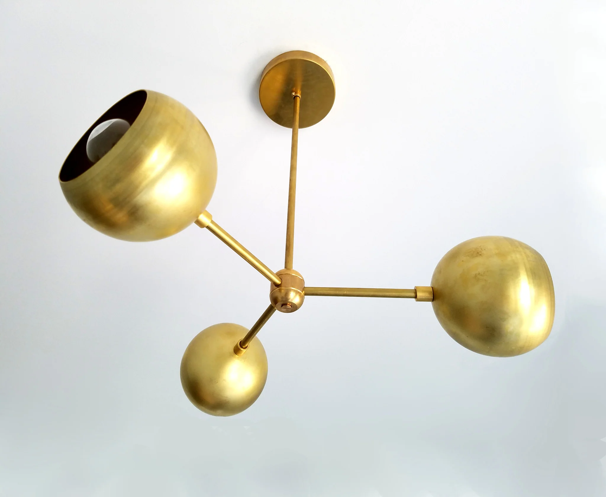 Brass Loa Bicycle Chandelier - Image 2