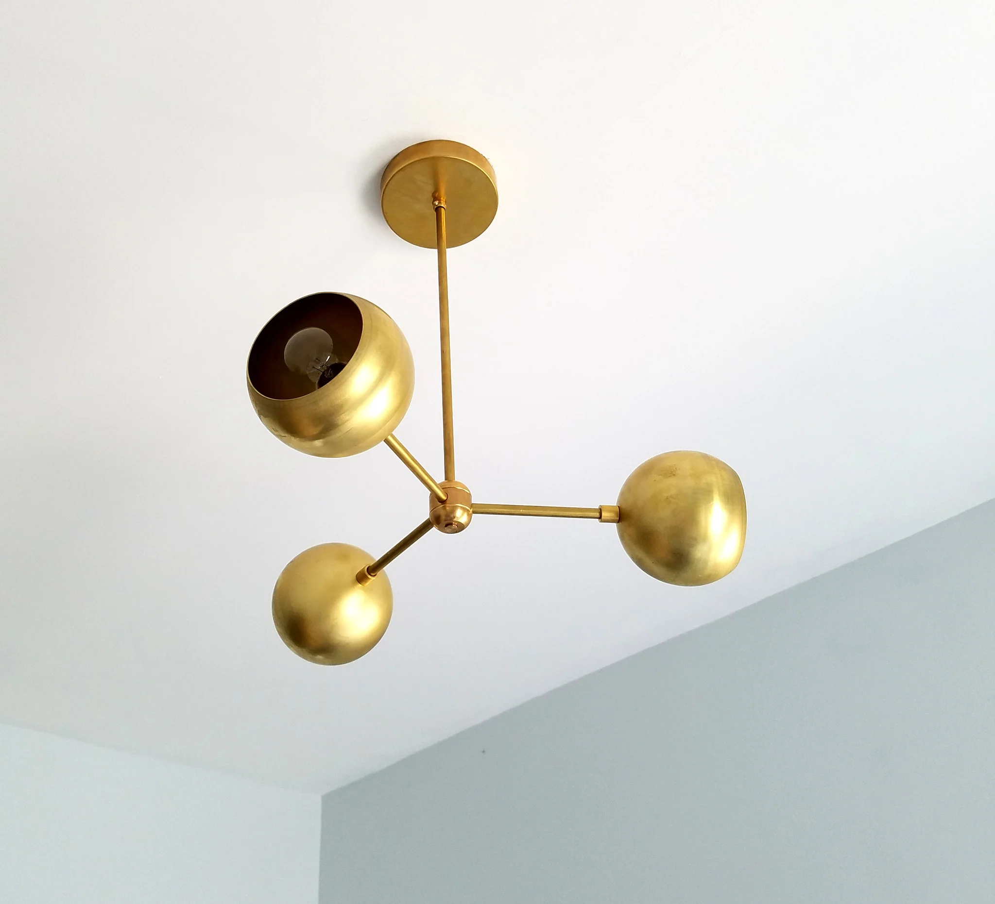 Brass Loa Bicycle Chandelier - Image 4