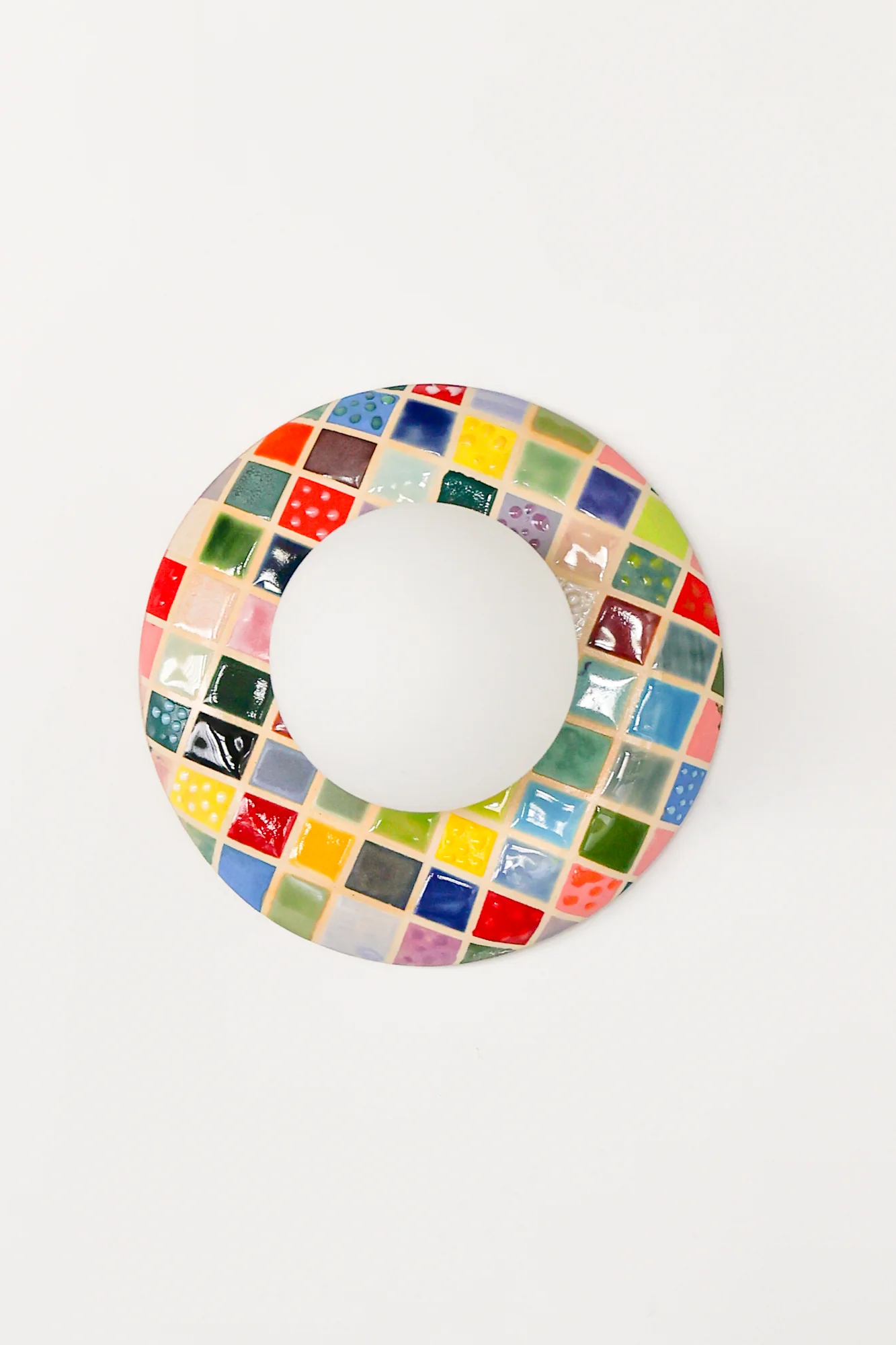 Colorful Cube Glazed Wall Sconce - One of One - Image 3