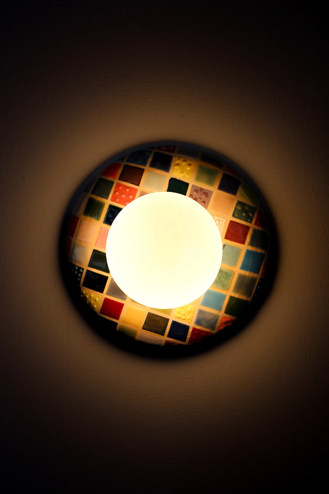 Colorful Cube Glazed Wall Sconce - One of One - Image 4