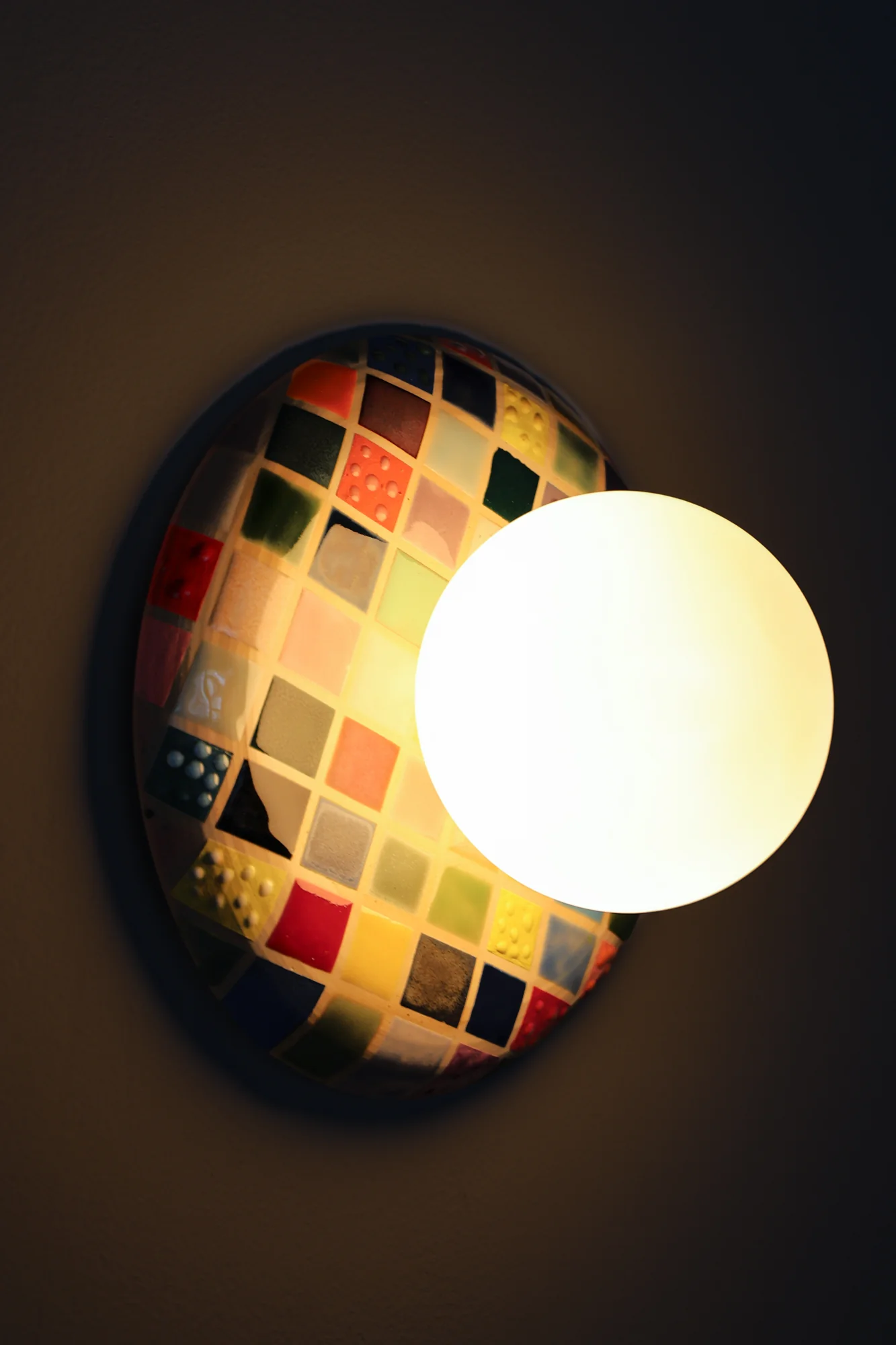 Colorful Cube Glazed Wall Sconce - One of One - Image 6