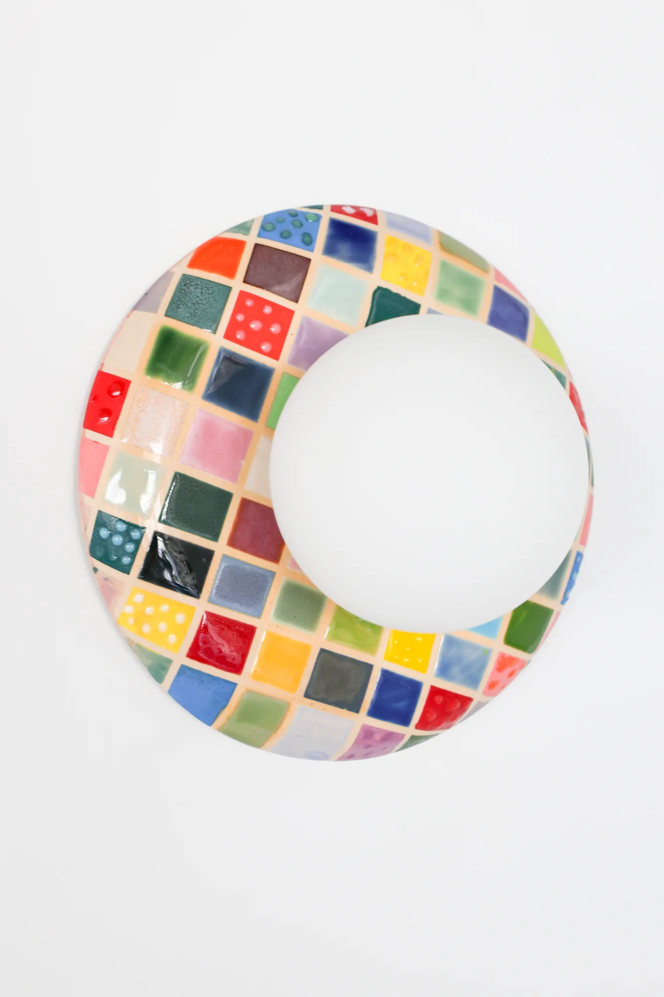Colorful Cube Glazed Wall Sconce - One of One - Image 7