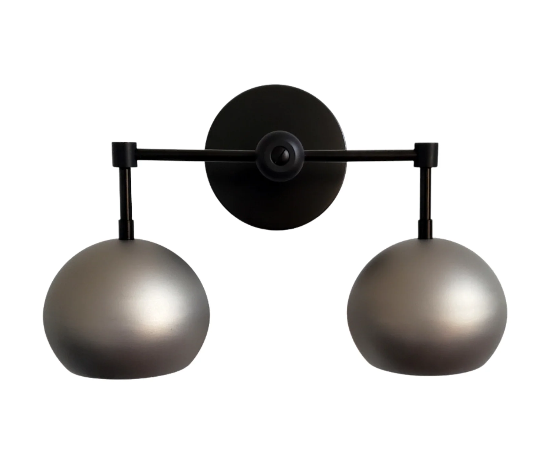 Double Loa Sconce with Steel Shades