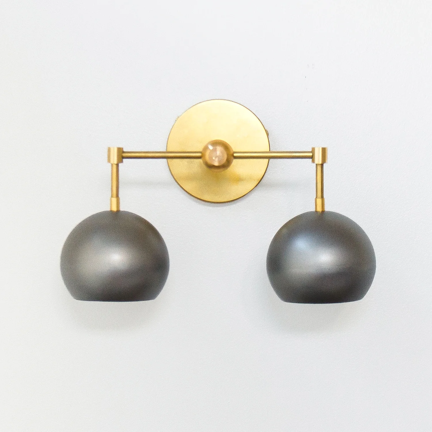Double Loa Sconce with Steel Shades - Image 3