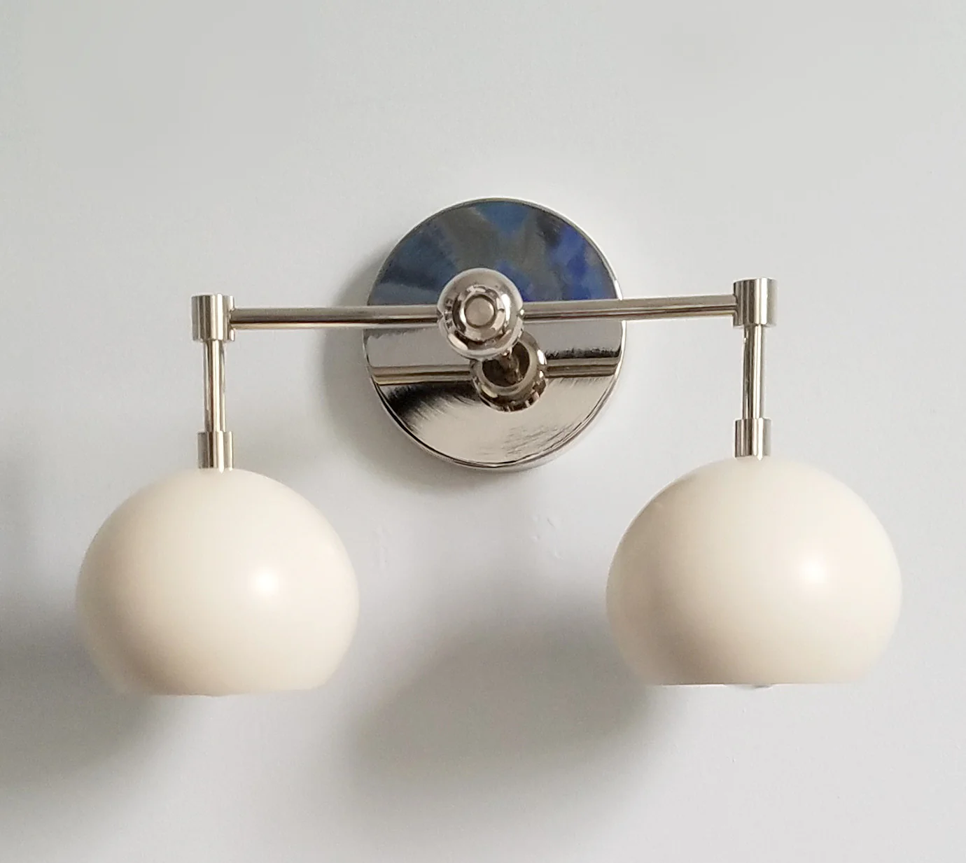 Double Loa Sconce with Cream Shades - Image 3