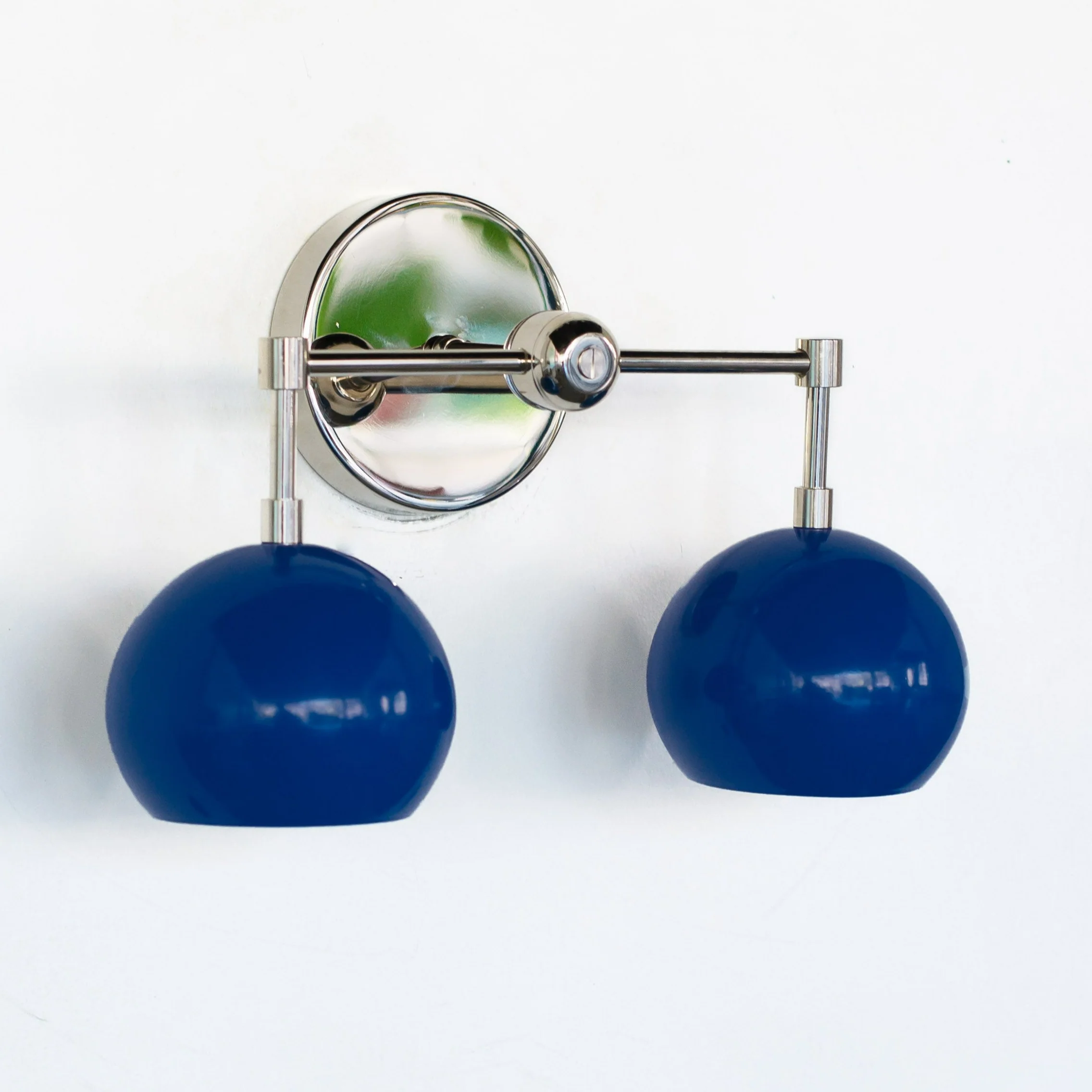 Double Loa Sconce with Mediterranean Blue Shades - Image 12