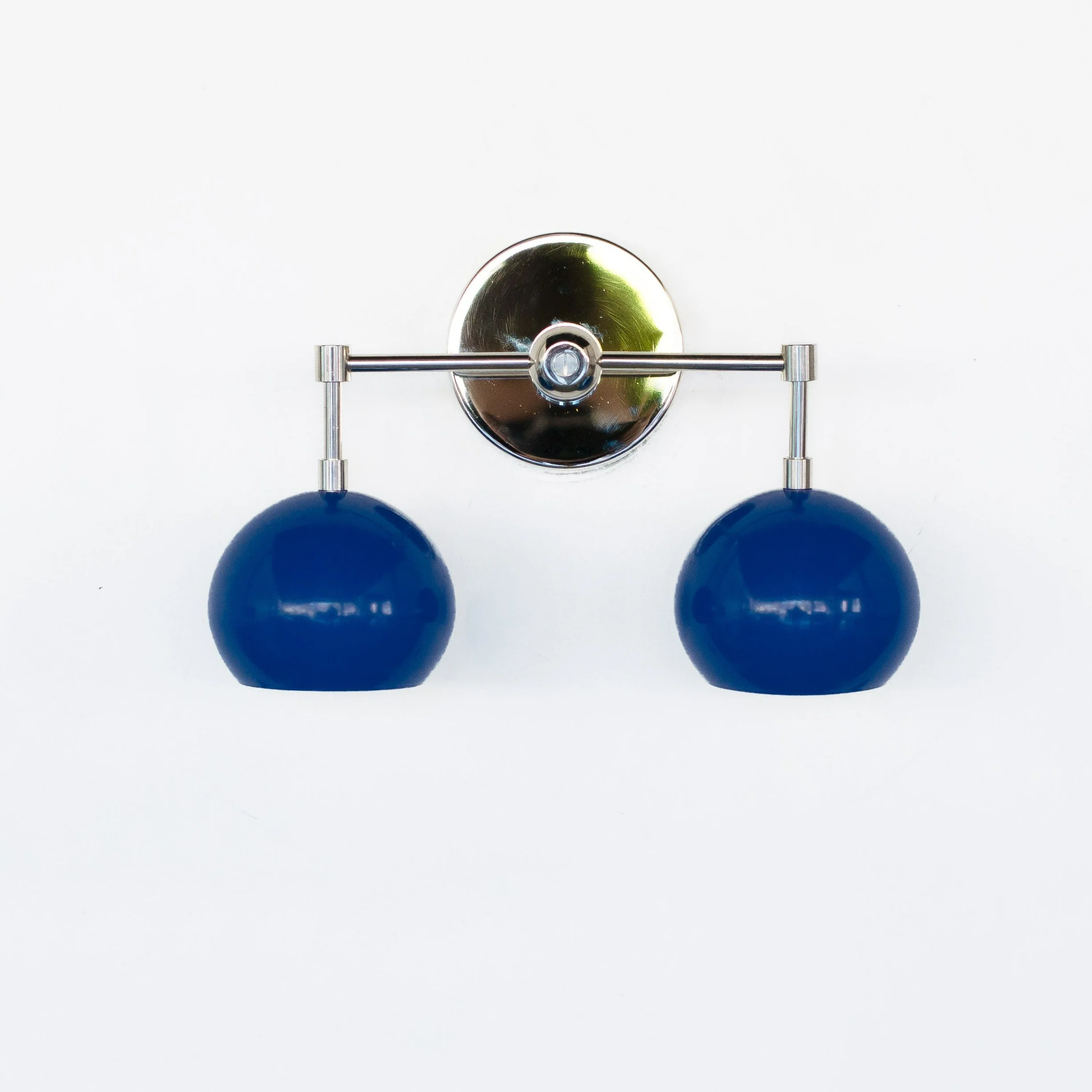 Double Loa Sconce with Mediterranean Blue Shades - Image 6