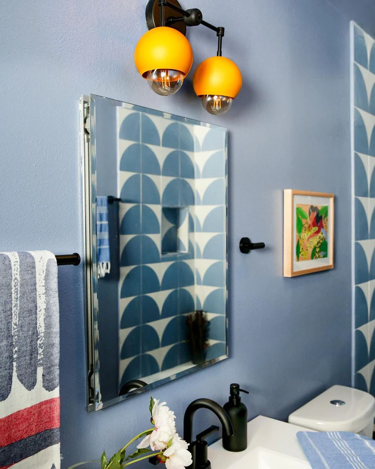 Double Loa Sconce with Mustard Yellow Shades - Image 3
