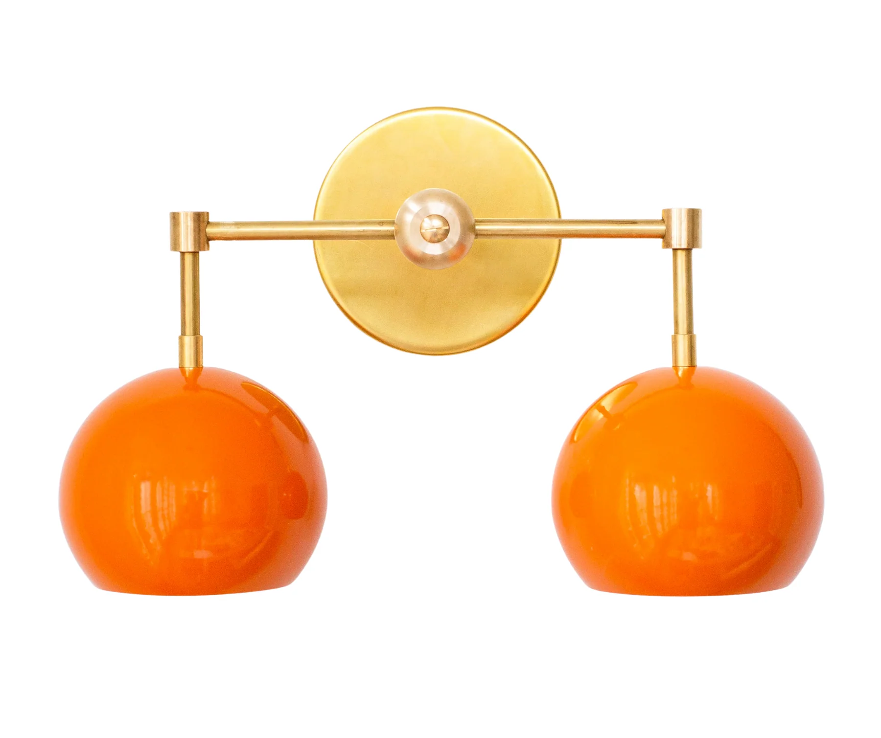 Double Loa Sconce with Orange Peel Shades