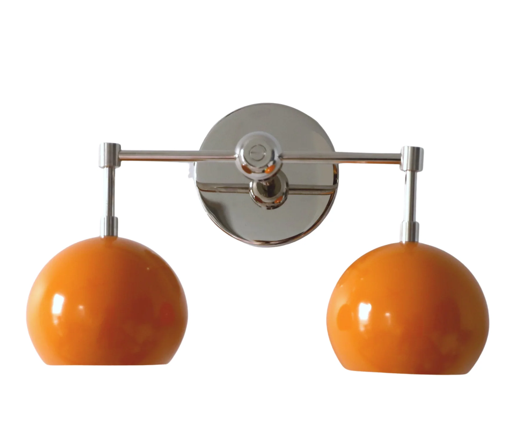 Double Loa Sconce with Orange Peel Shades - Image 9