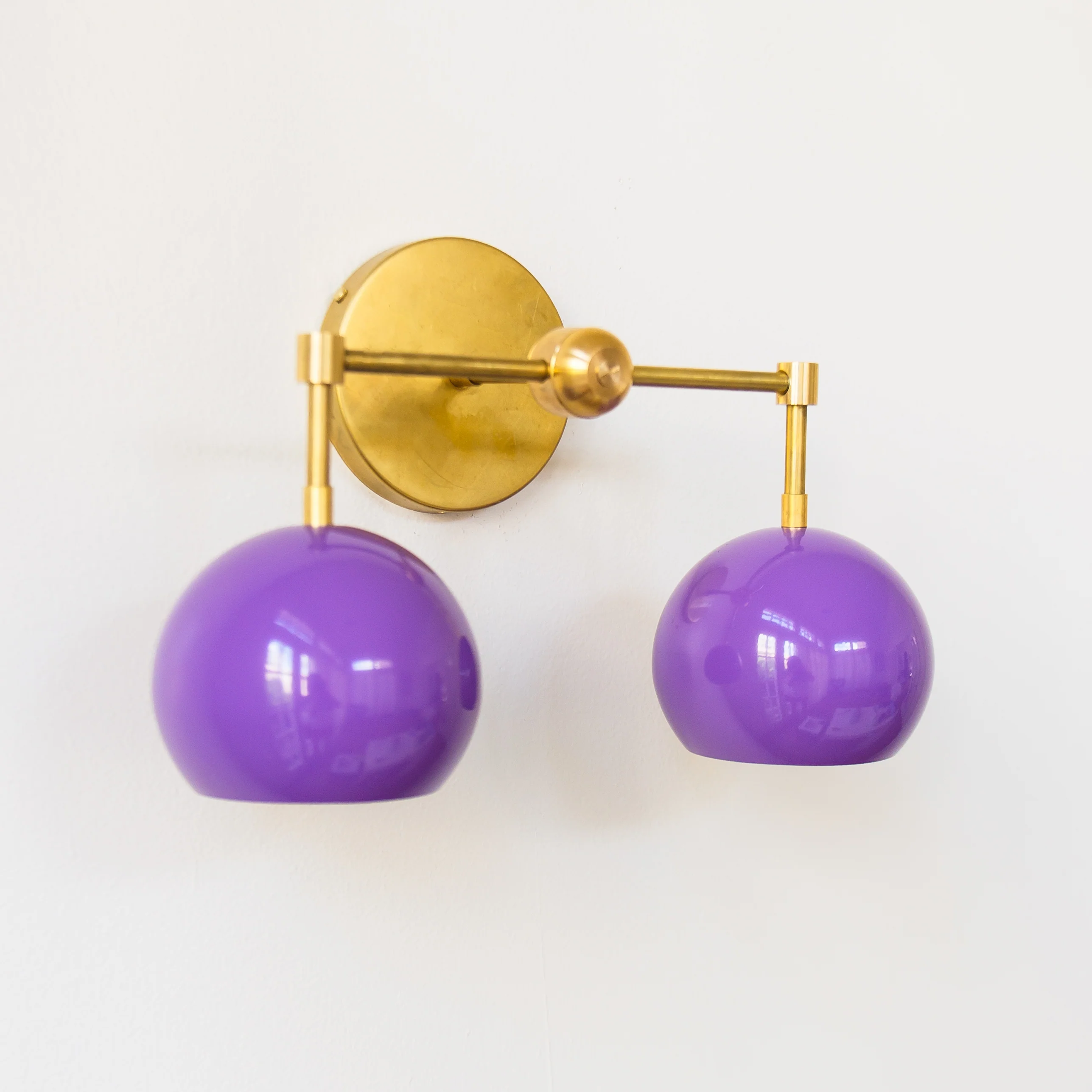 Double Loa Sconce with Orchid Shades - Image 5