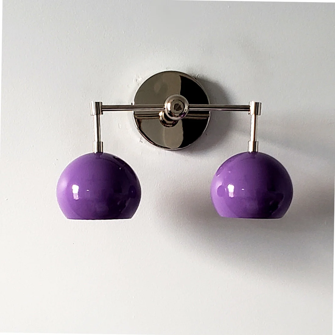 Double Loa Sconce with Orchid Shades - Image 7