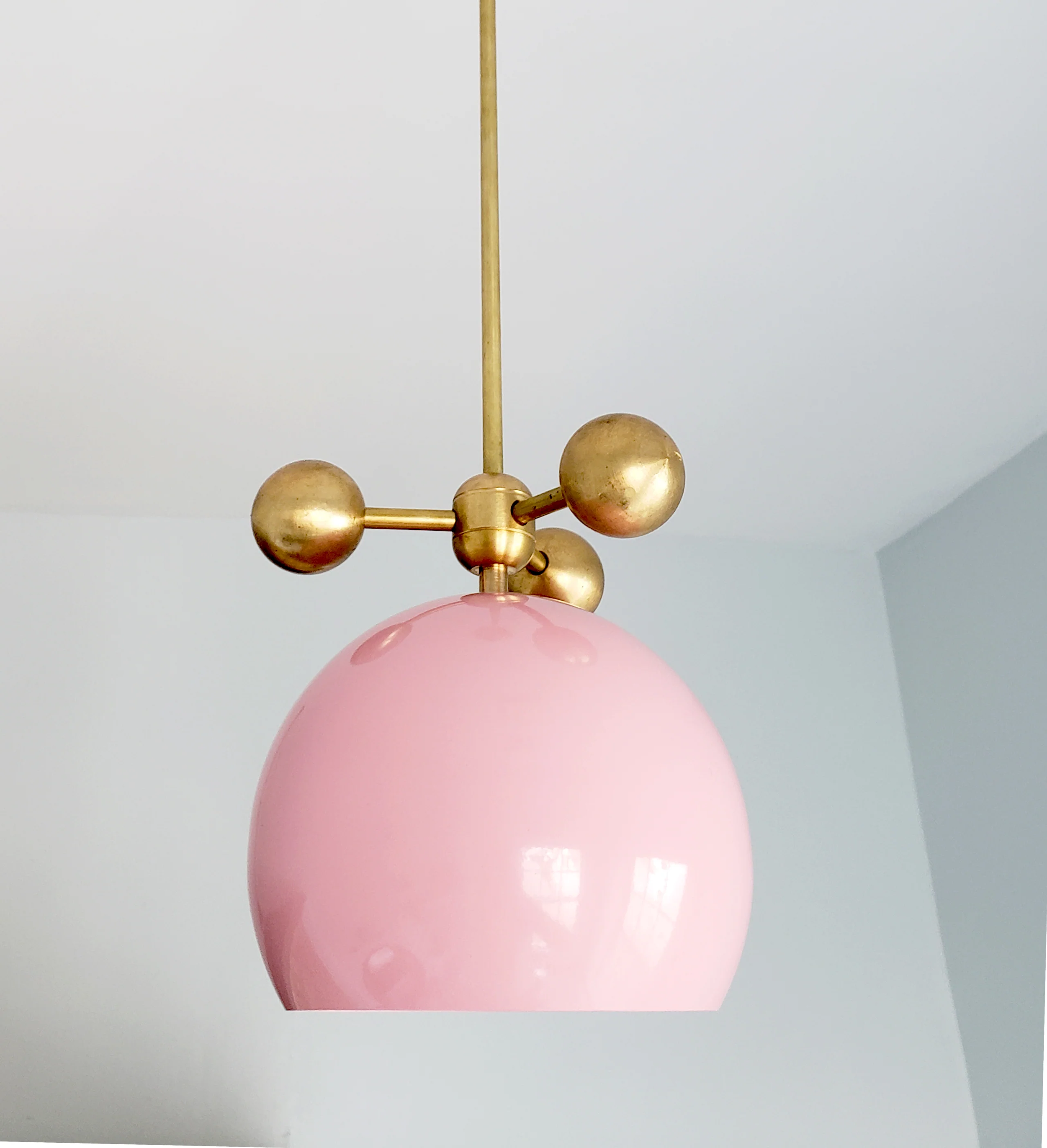 Large Loa Pendant with Brass Orbs - Image 4