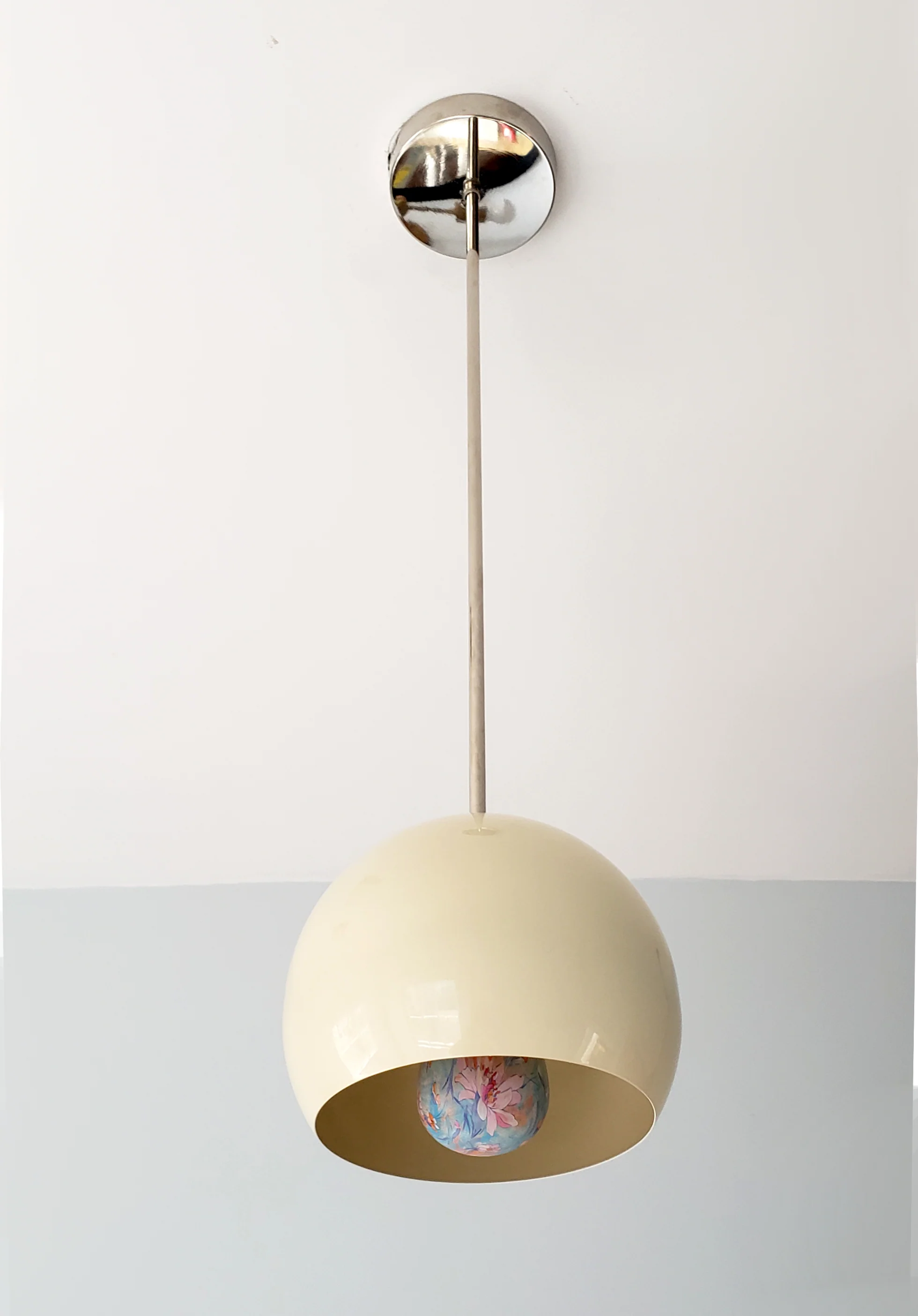 Large Loa Pendant with Cream Shade - Image 4