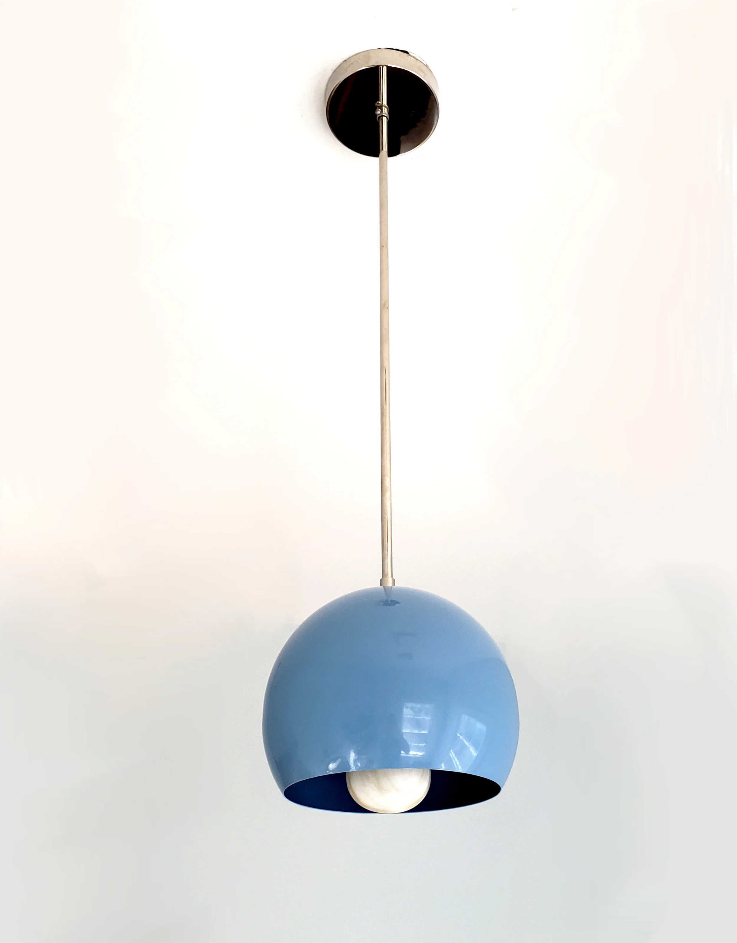 Large Loa Pendant with Hydrangea Blue Shade - Image 2