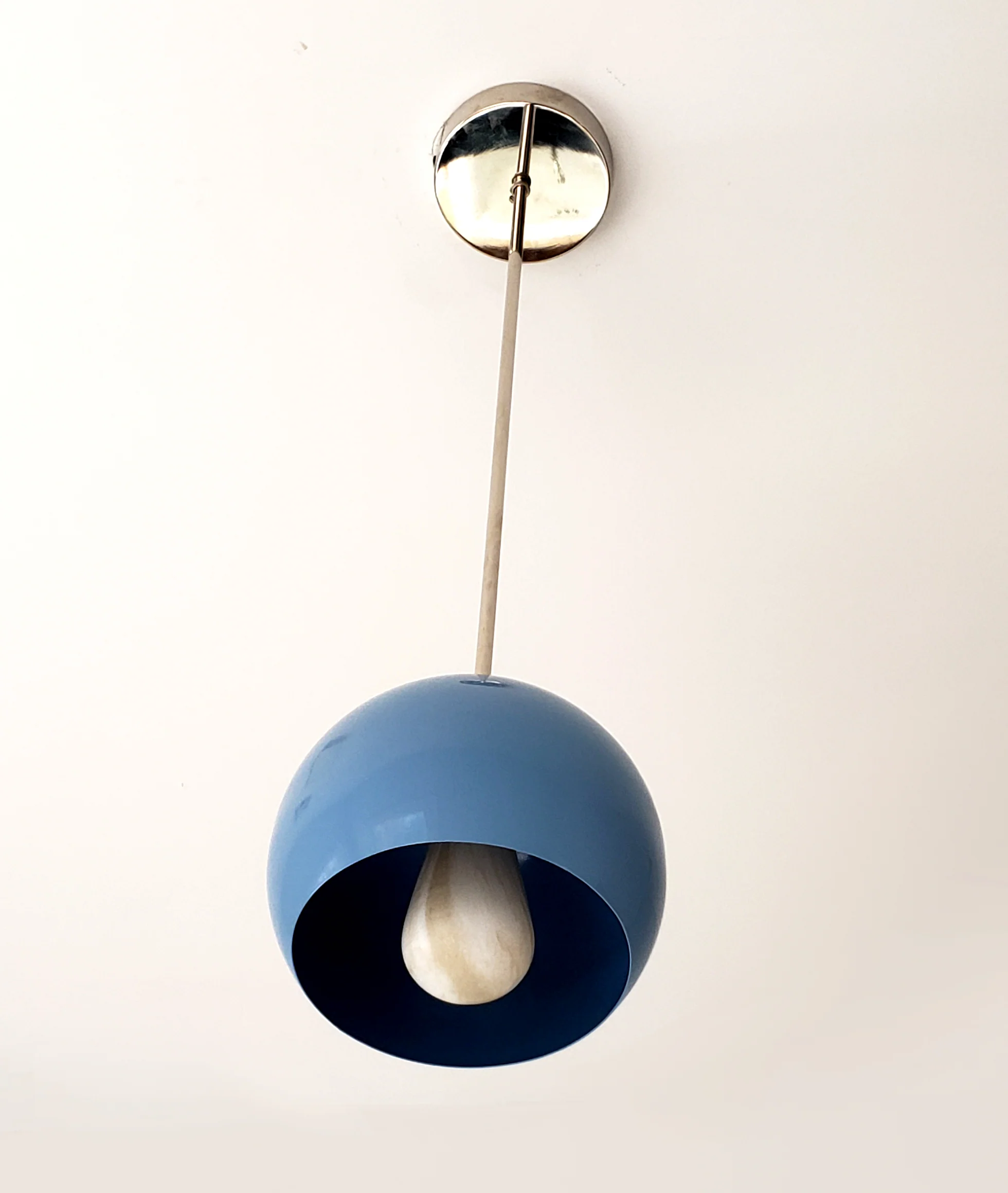 Large Loa Pendant with Hydrangea Blue Shade - Image 8