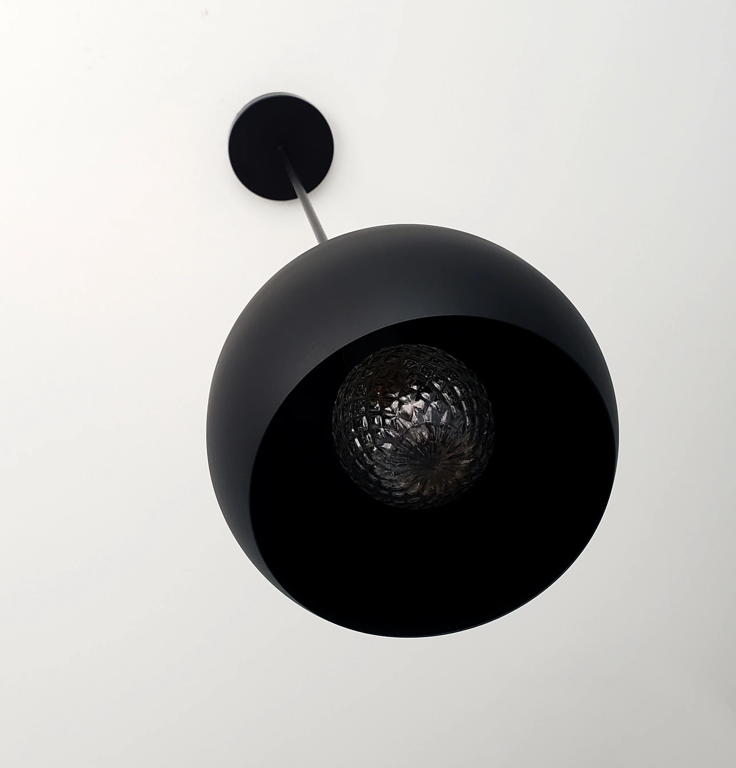 Large Loa Pendant with Matte Black Shade - Image 7