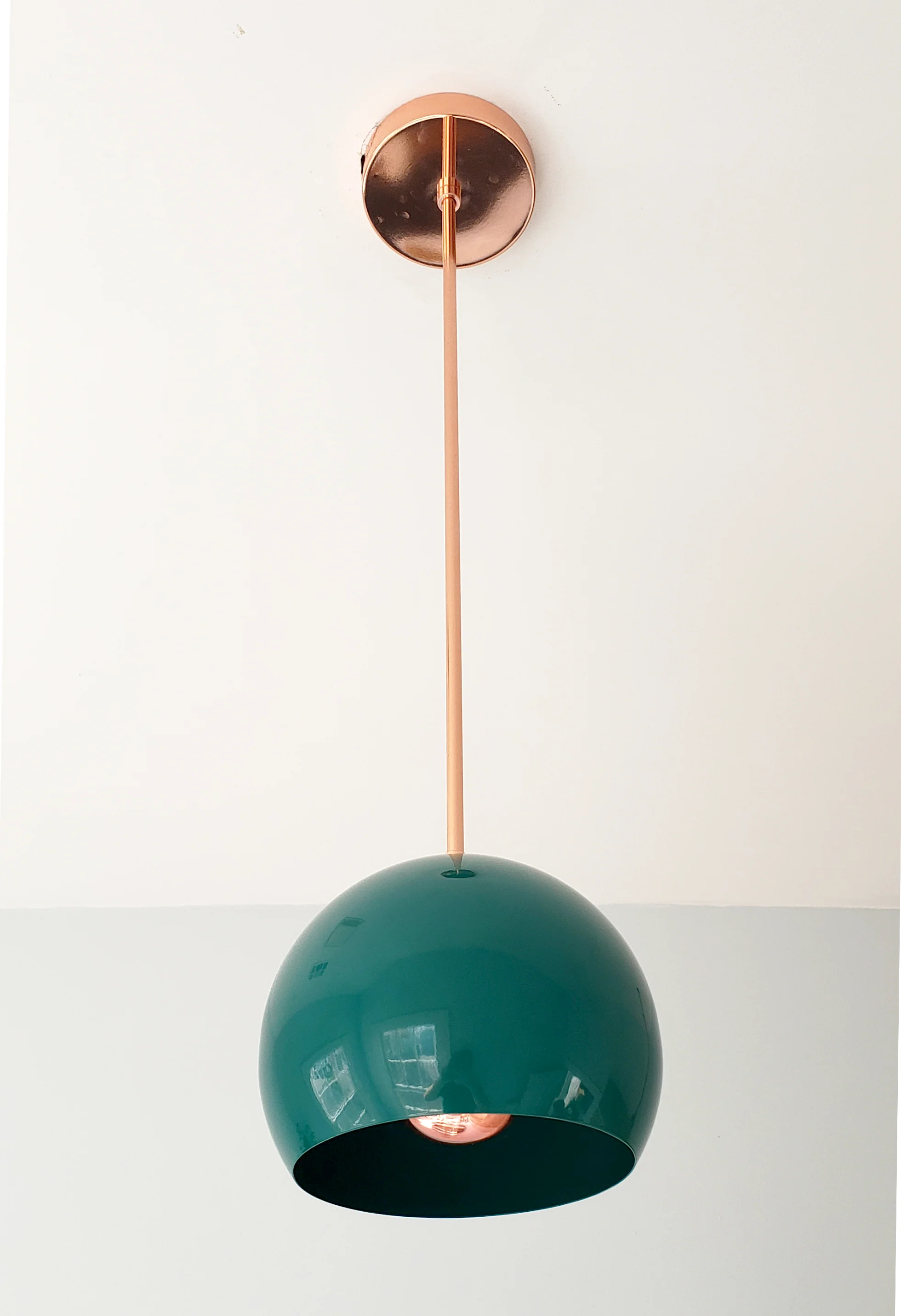 Large Loa Pendant with Mermaid Green Shade - Image 5
