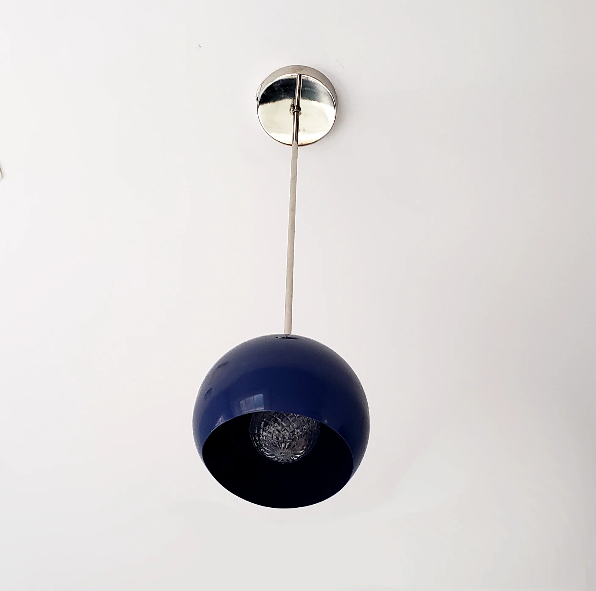 Large Loa Pendant with Navy Shade - Image 4