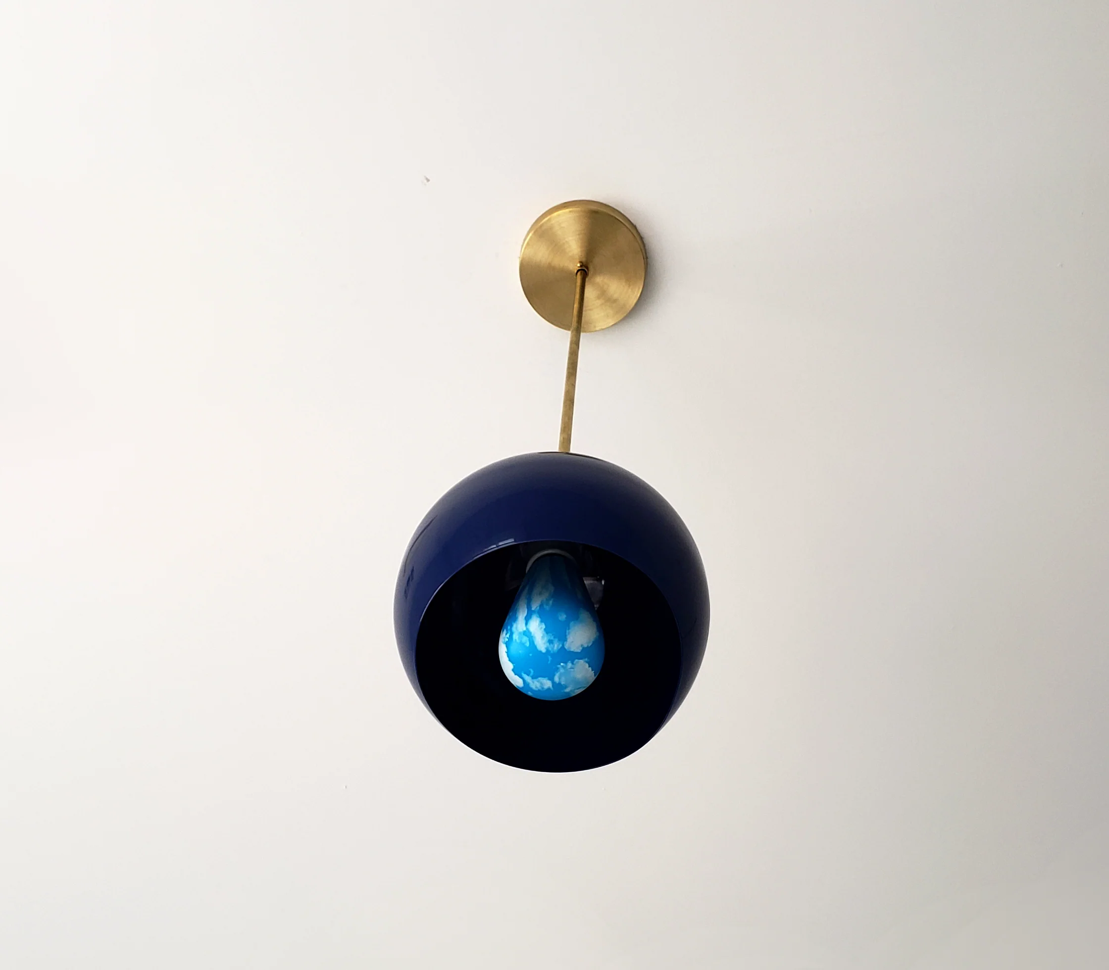 Large Loa Pendant with Navy Shade - Image 5