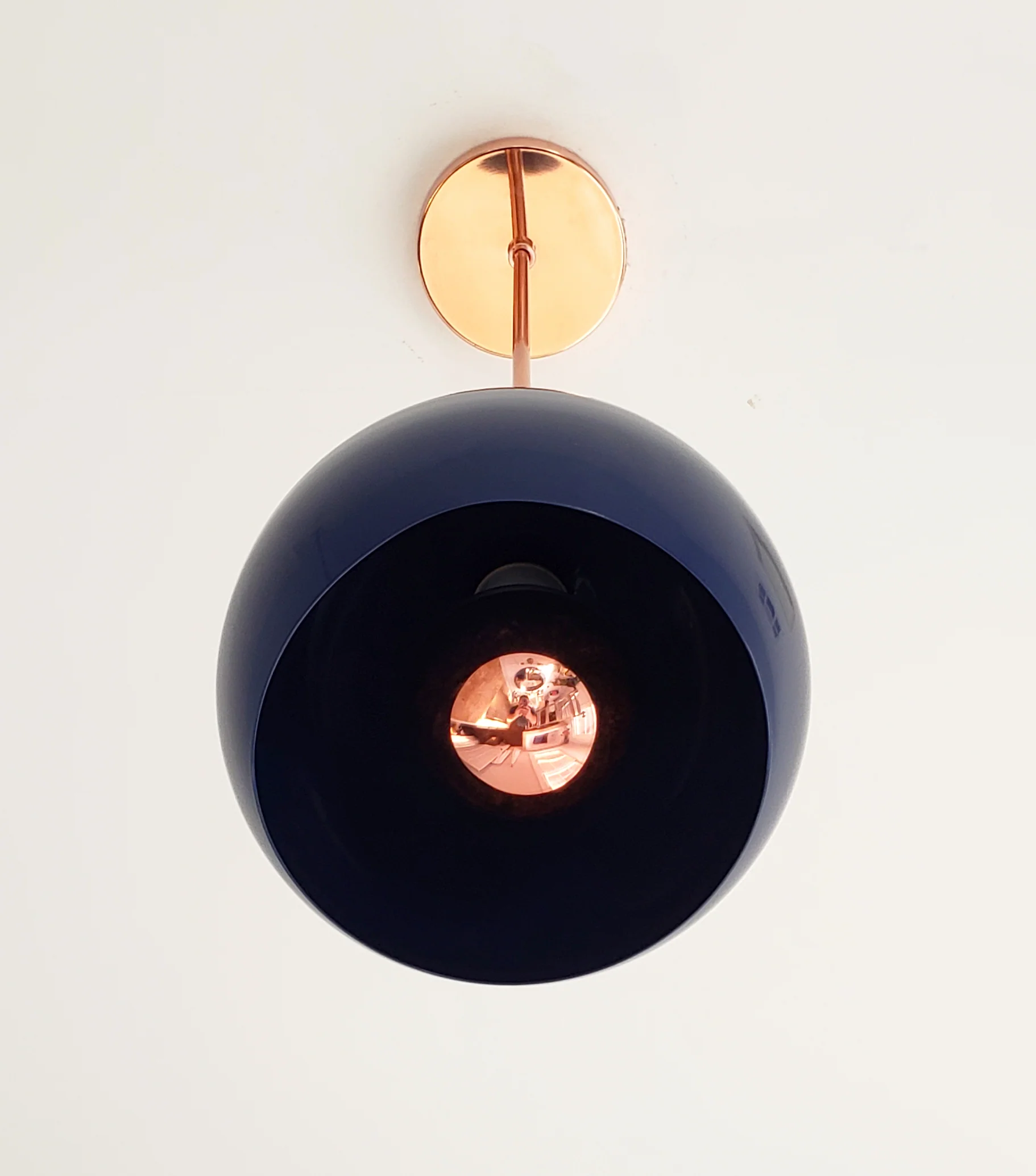 Large Loa Pendant with Navy Shade - Image 6