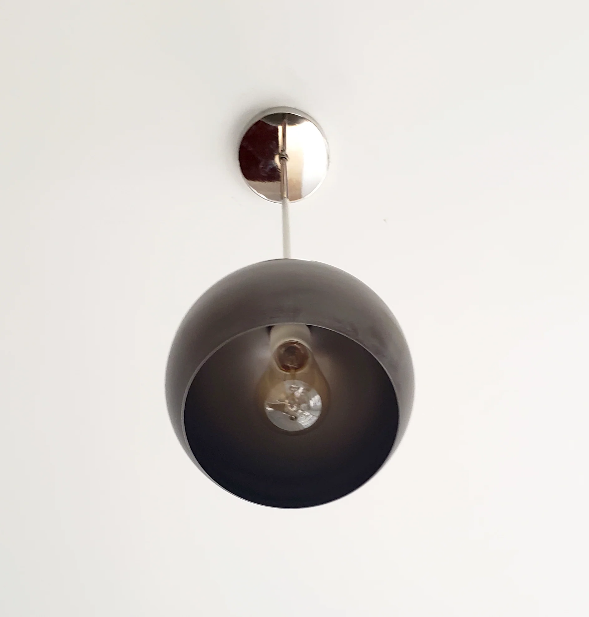 Large Loa Pendant with Steel Shade - Image 3