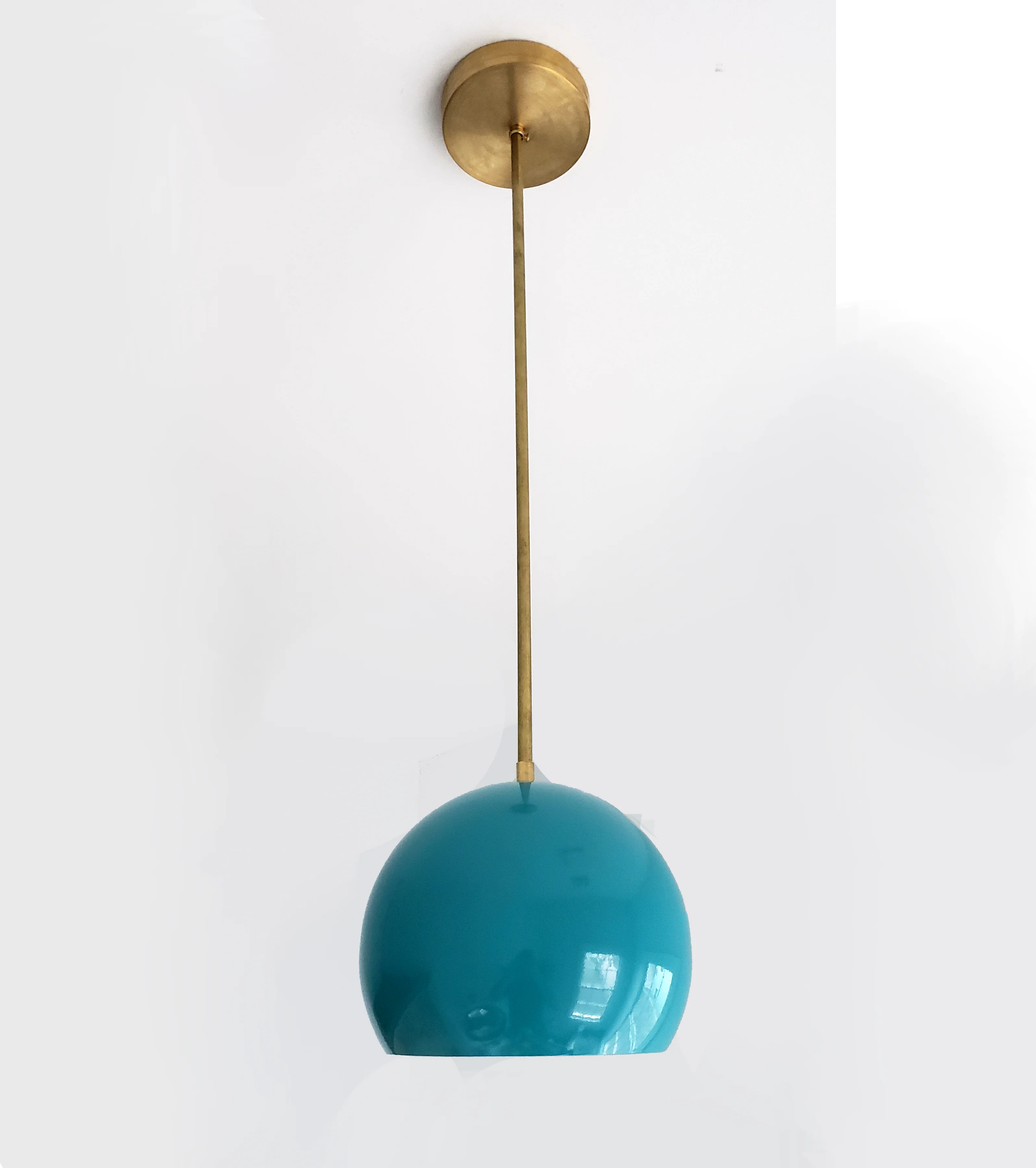 Large Loa Pendant with Teal Shade - Image 5