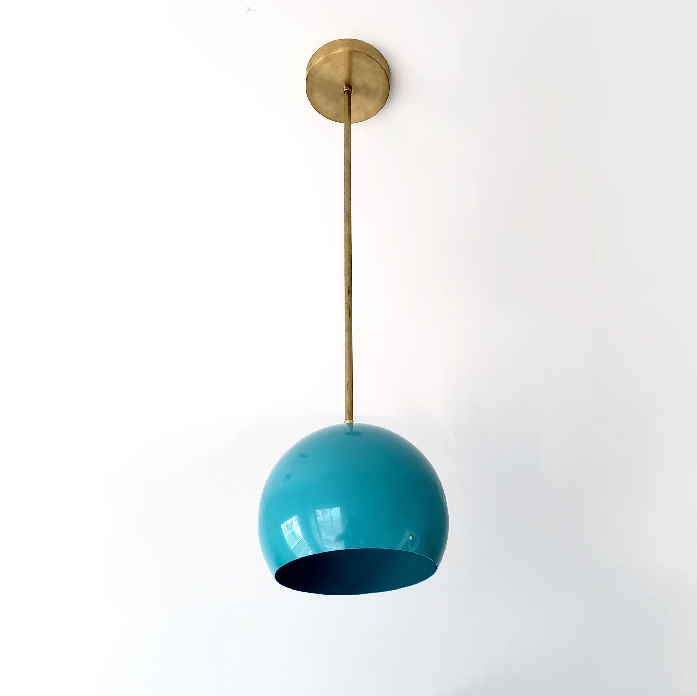 Large Loa Pendant with Teal Shade - Image 7