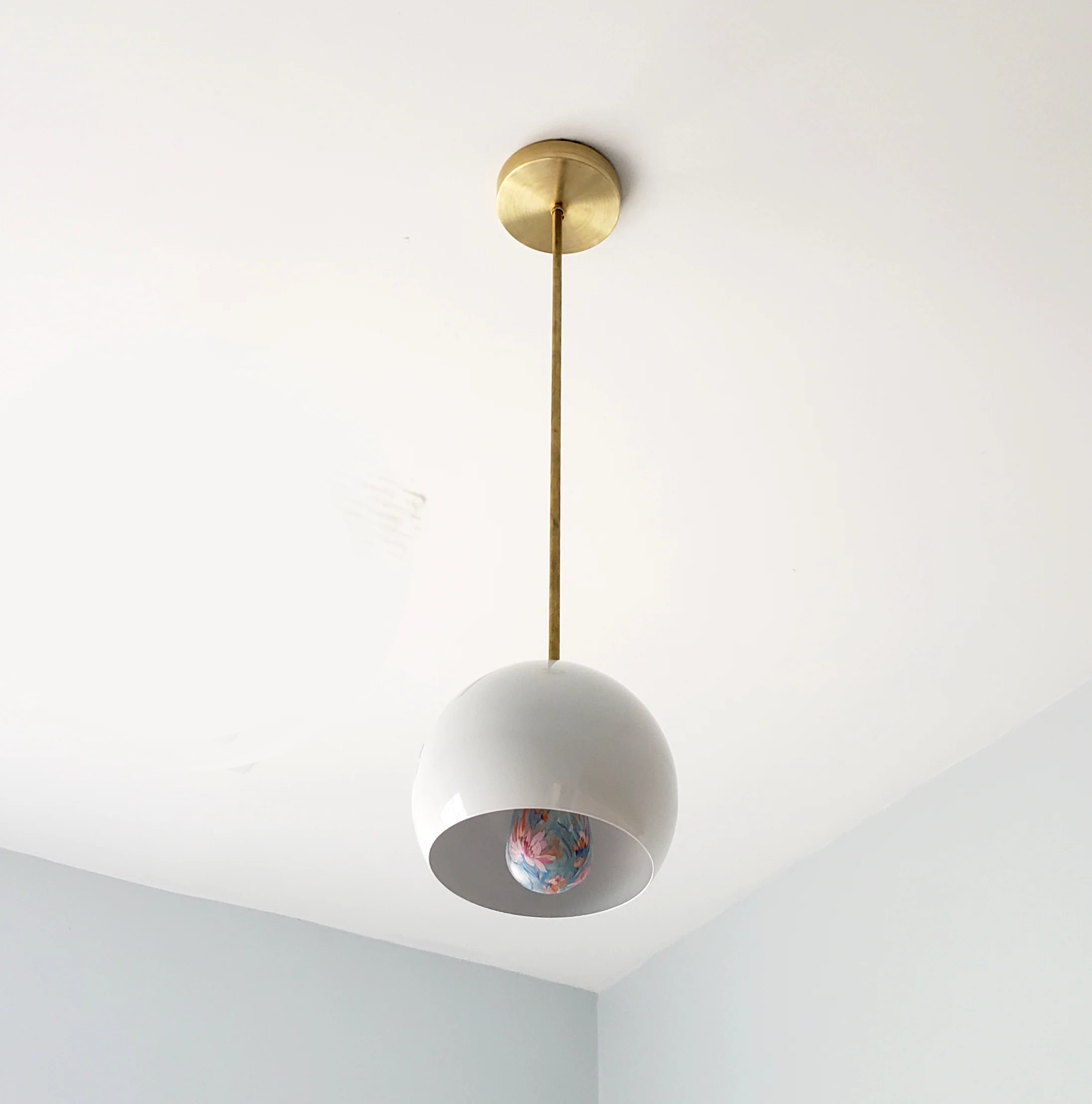 Large Loa Pendant with White Shade - Image 2