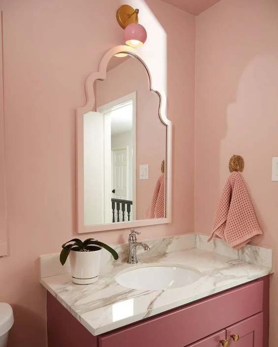 Loa Sconce with Blush Pink Shade - Image 11