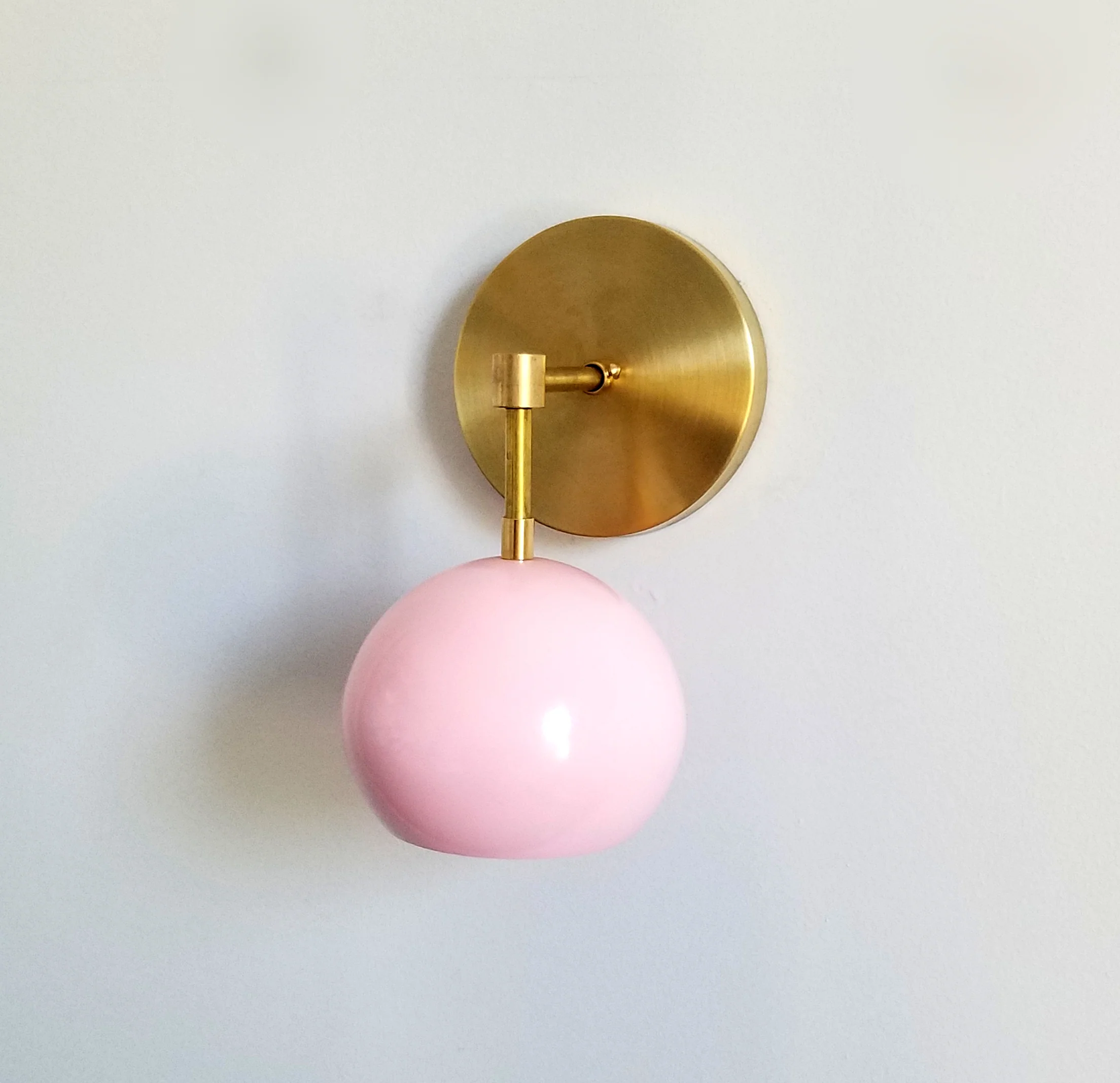Loa Sconce with Blush Pink Shade - Image 14