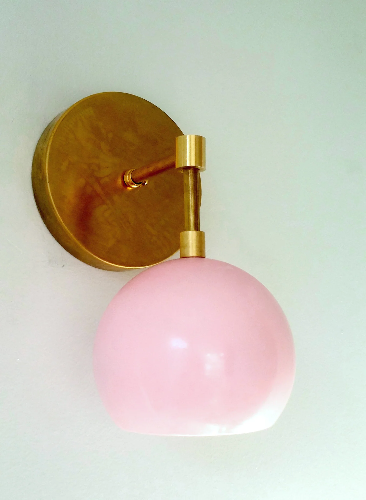 Loa Sconce with Blush Pink Shade - Image 17