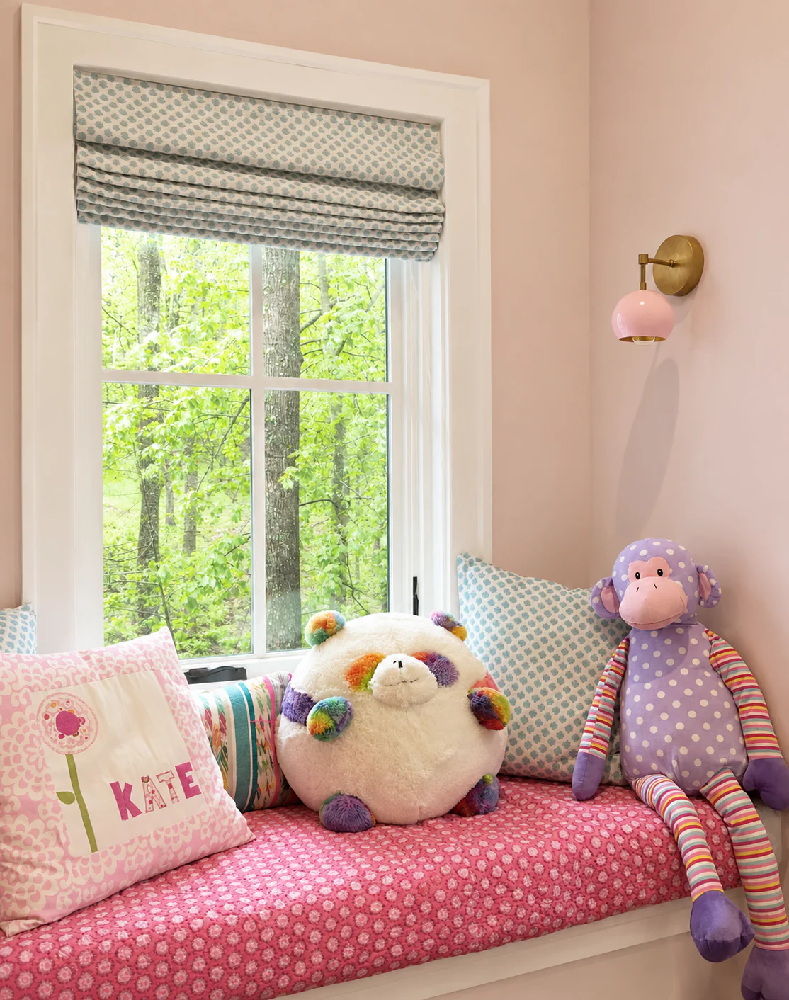 Loa Sconce with Blush Pink Shade - Image 23