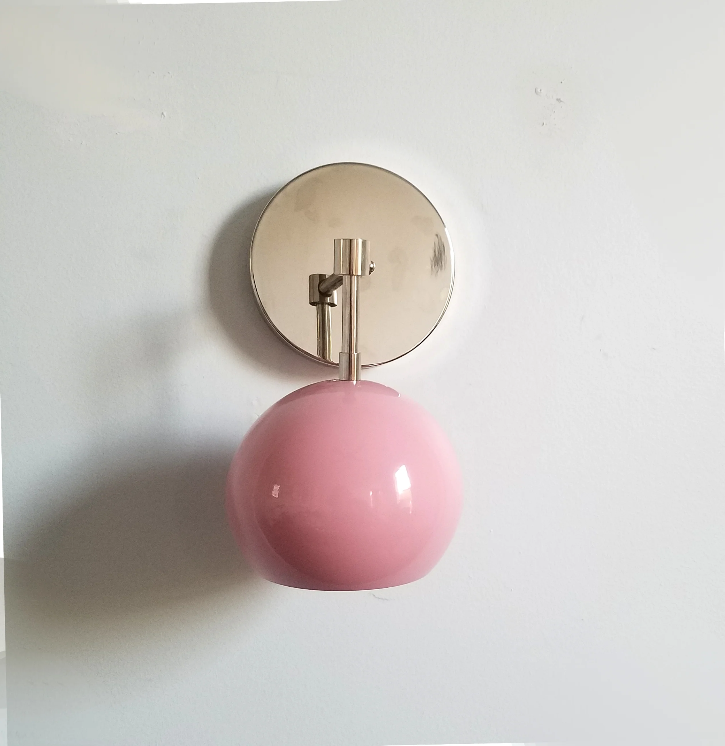 Loa Sconce with Blush Pink Shade - Image 3