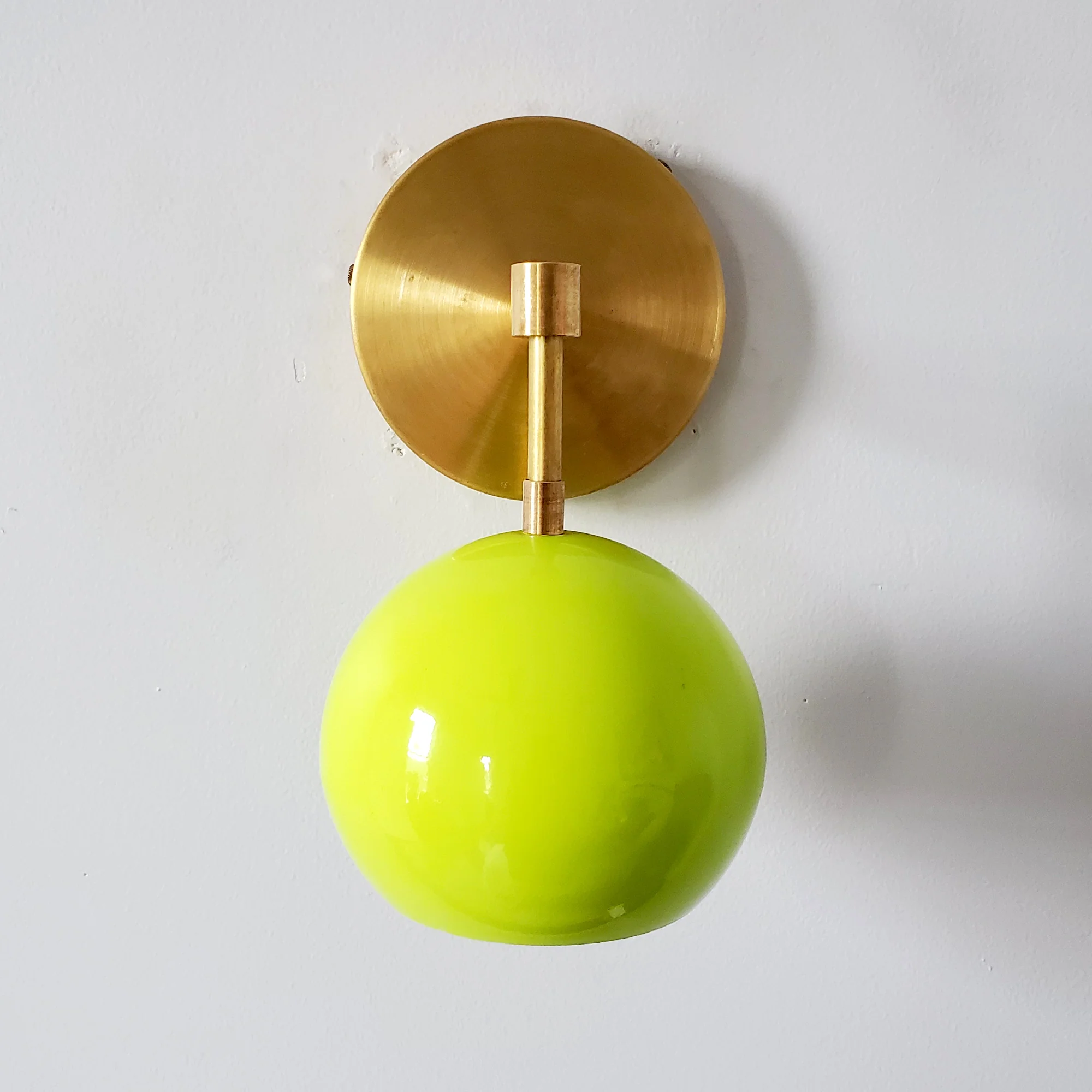 Loa Sconce with Chartreuse Shade - Image 12