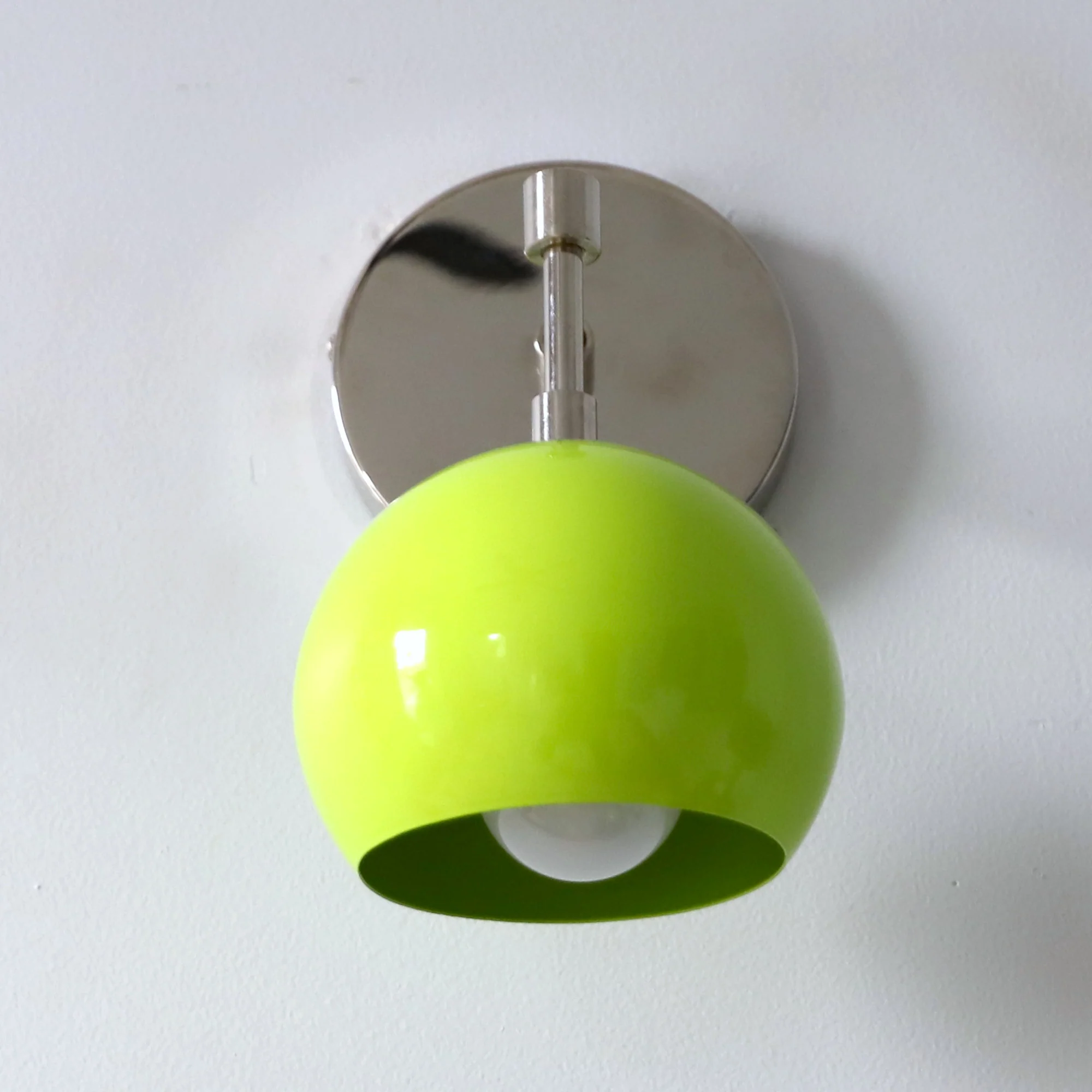 Loa Sconce with Chartreuse Shade - Image 3