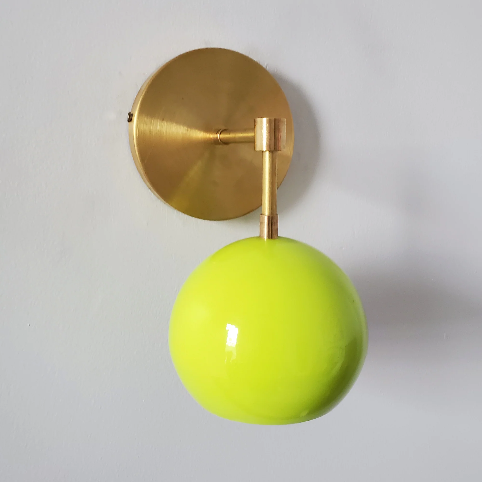 Loa Sconce with Chartreuse Shade - Image 9