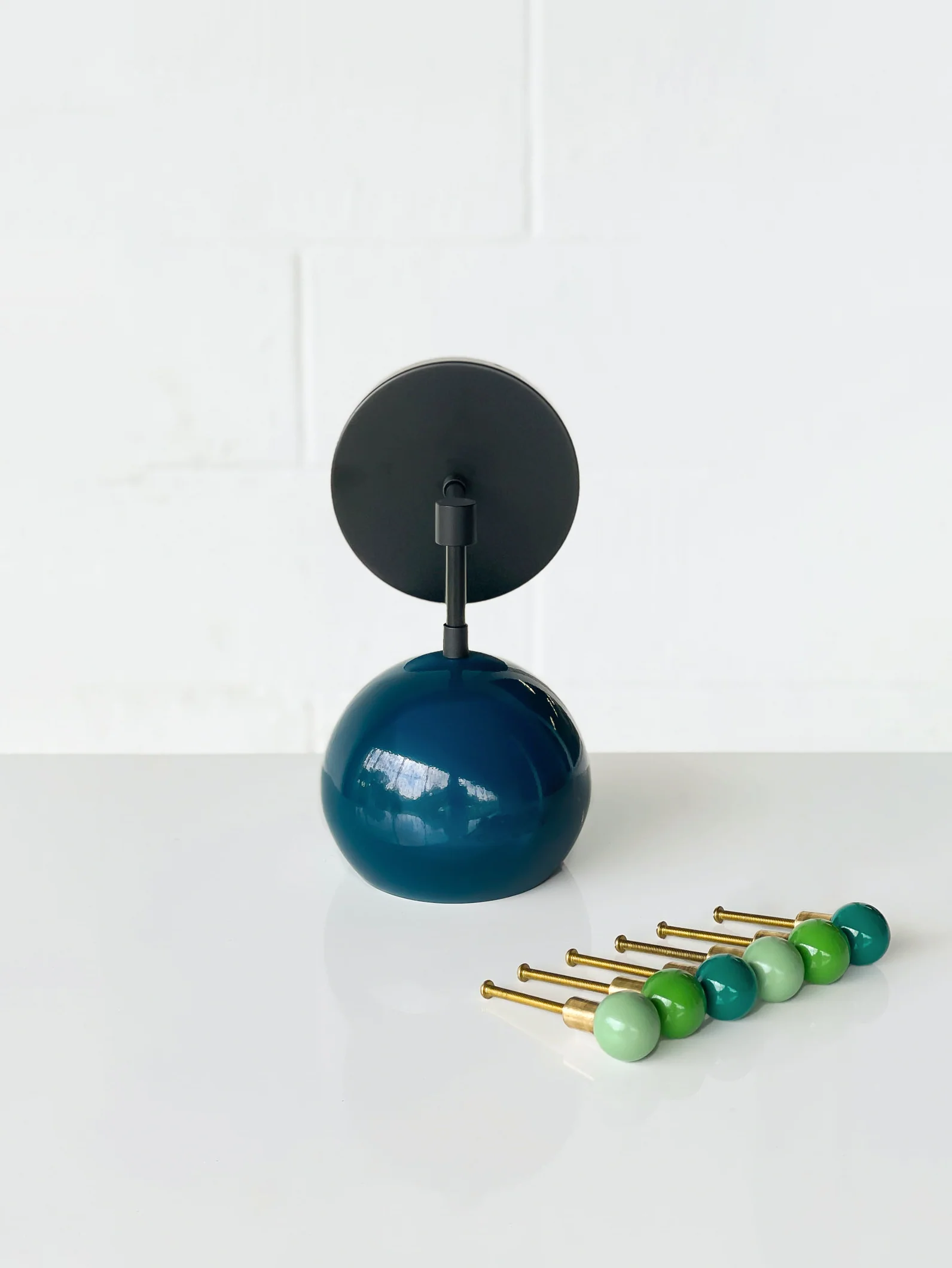 Loa Sconce with Lagoon Blue Shade - Image 10