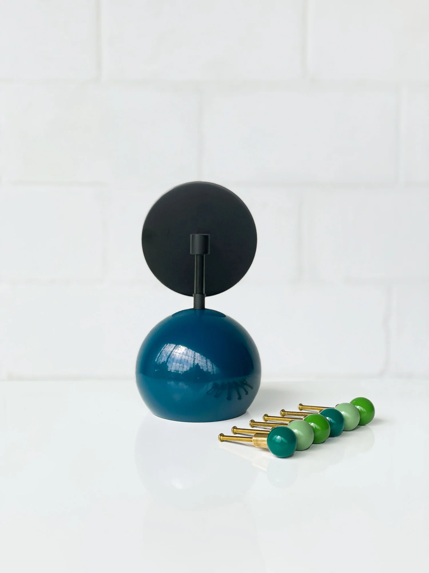 Loa Sconce with Lagoon Blue Shade - Image 3