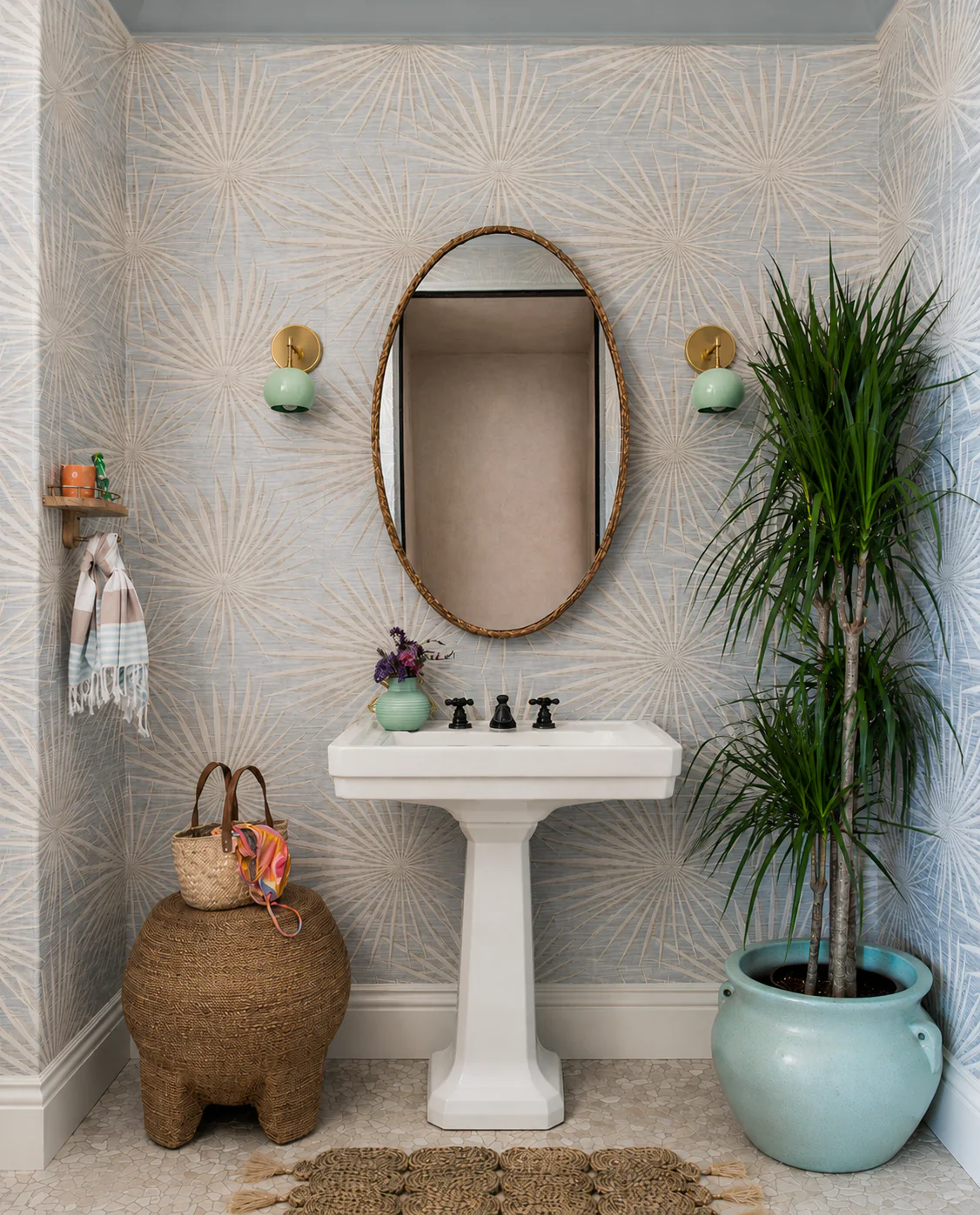 Loa Sconce with Mint Shade - Image 17