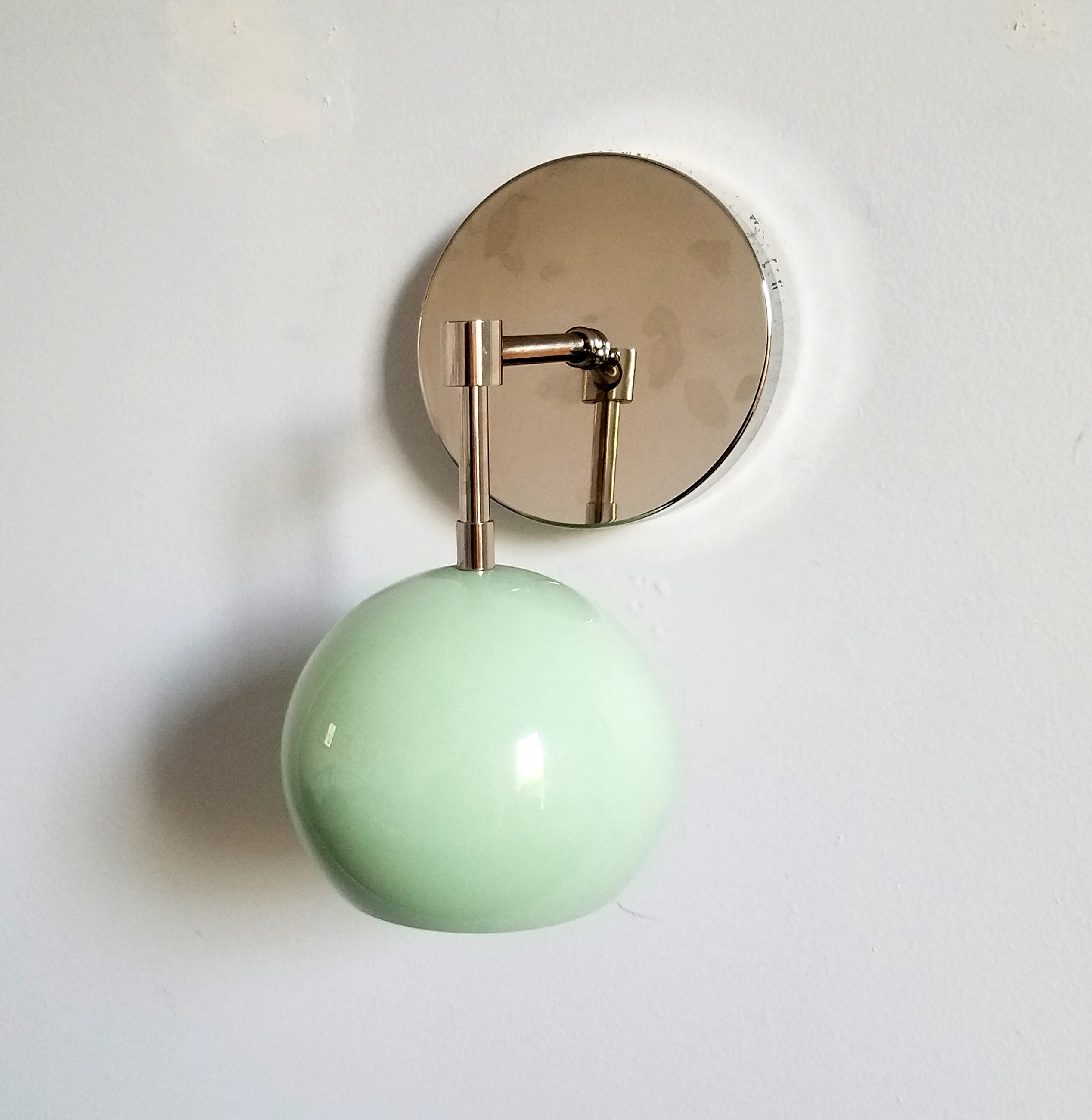 Loa Sconce with Mint Shade - Image 9