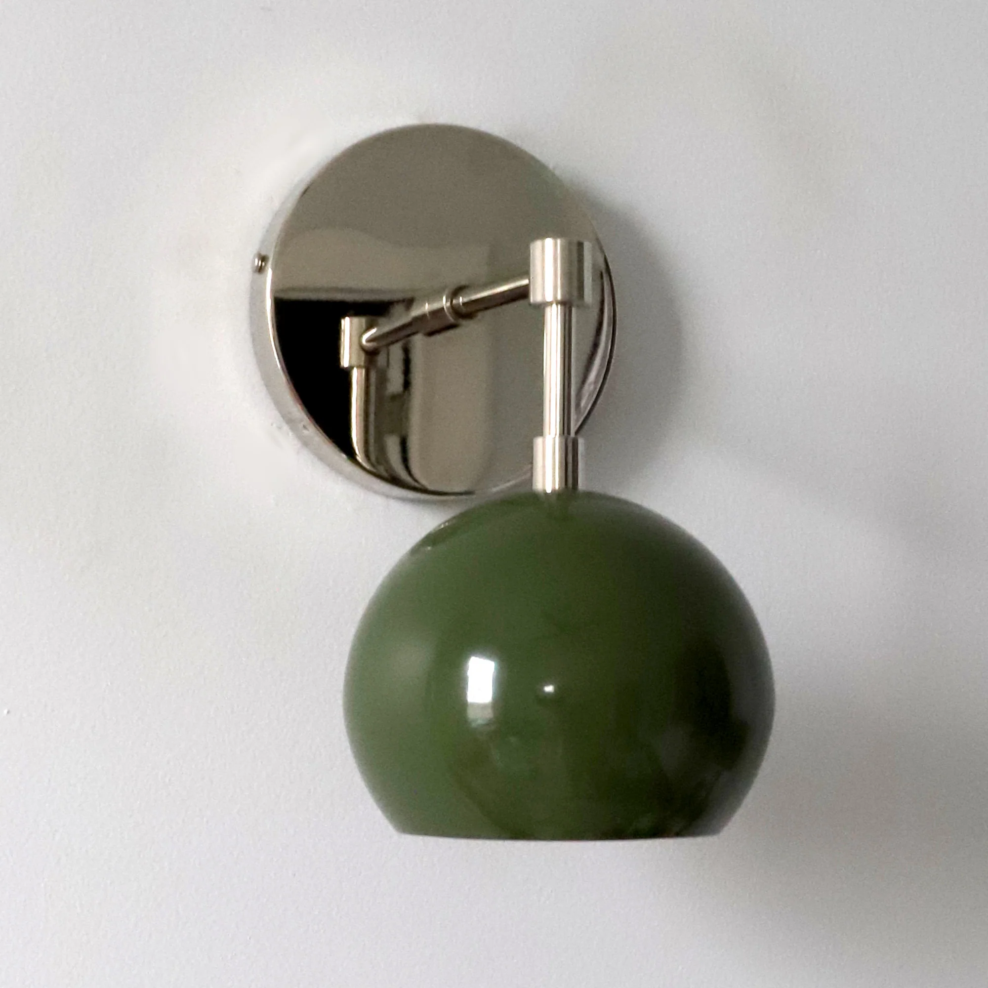 Loa Sconce with Olive Shade - Image 6