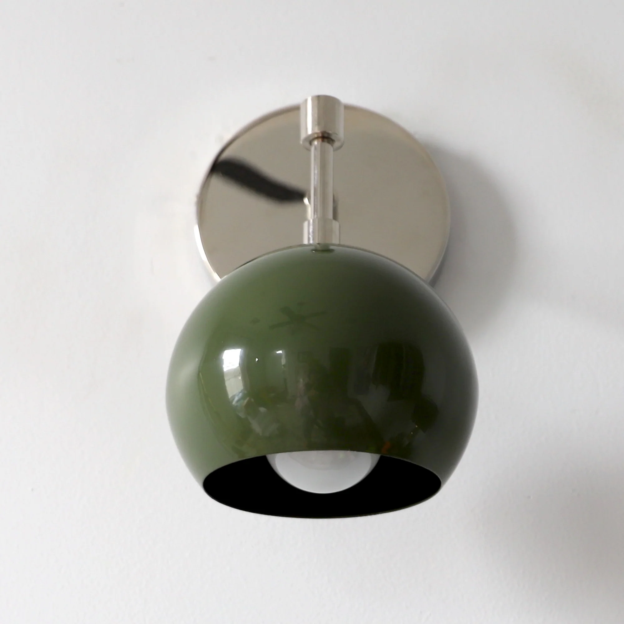 Loa Sconce with Olive Shade - Image 9