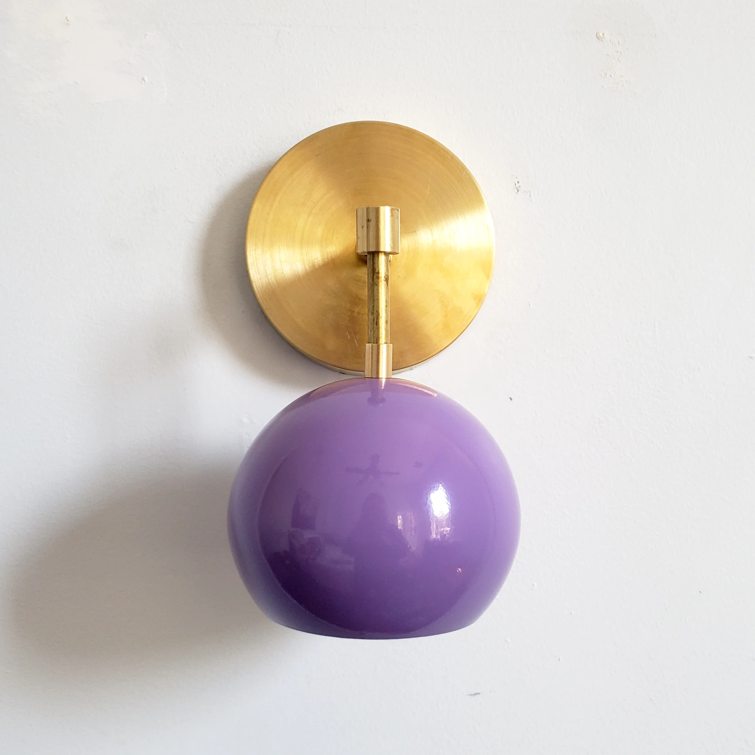 Loa Sconce with Orchid Shade - Image 3