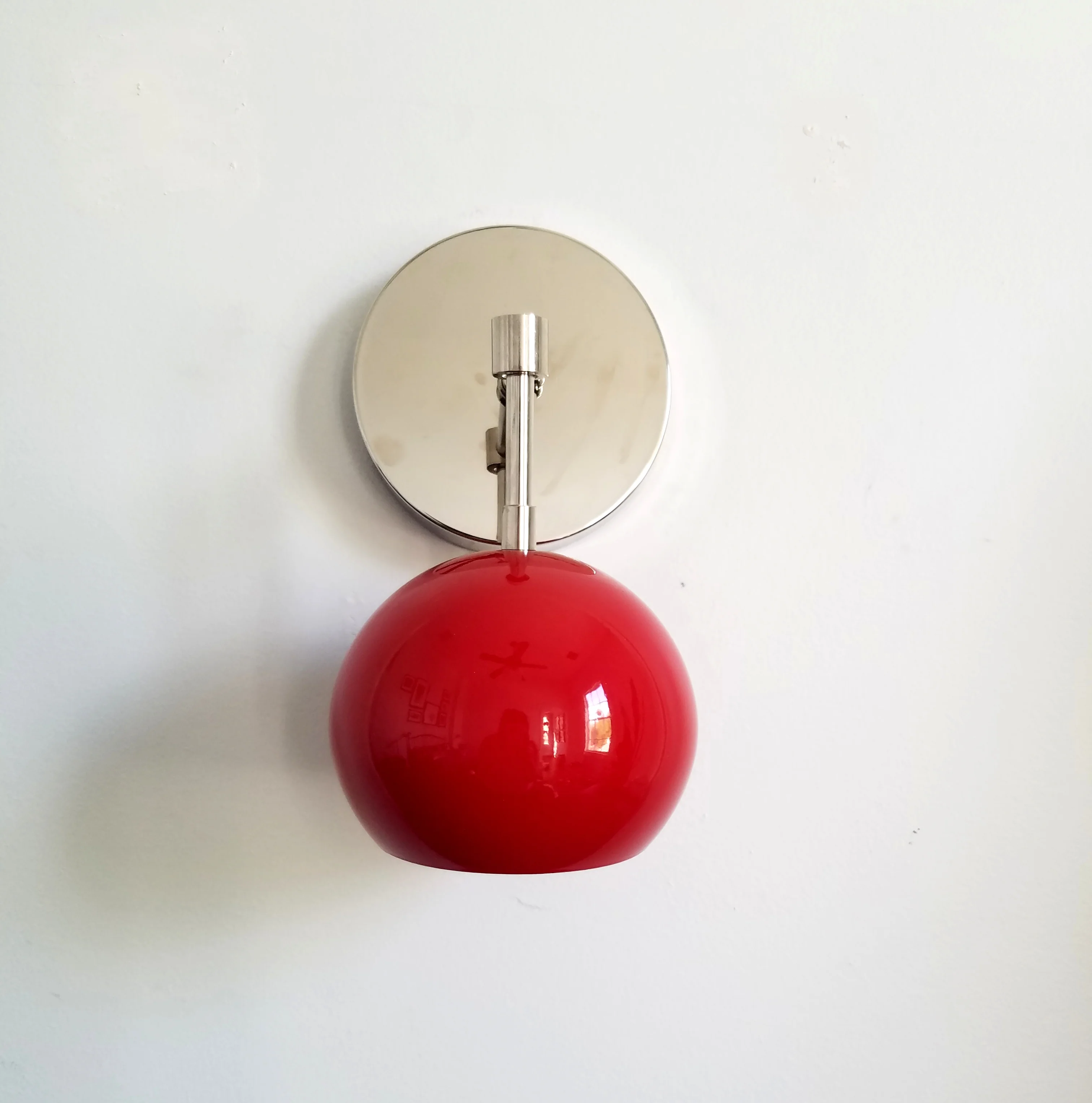 Loa Sconce with Red Shade - Image 11
