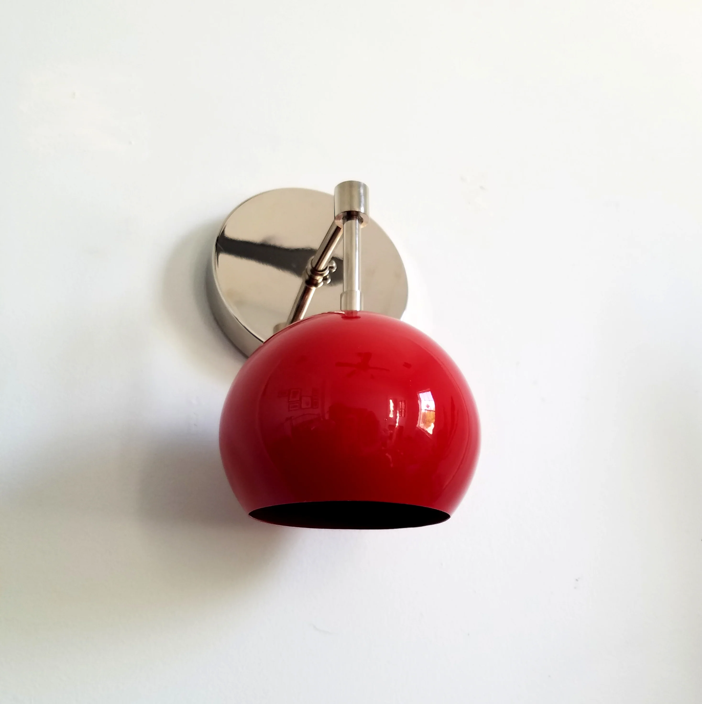 Loa Sconce with Red Shade - Image 6