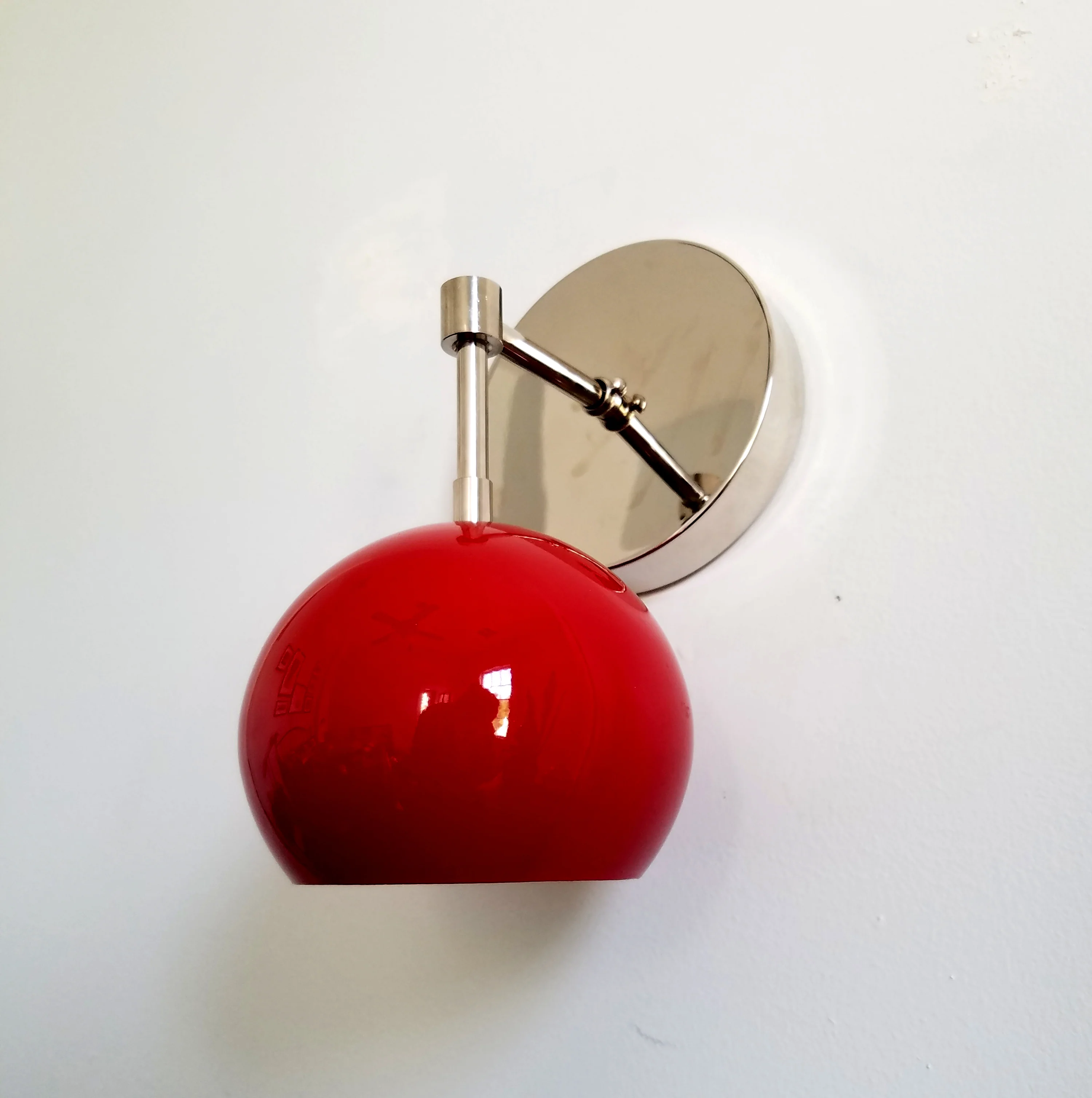 Loa Sconce with Red Shade - Image 9